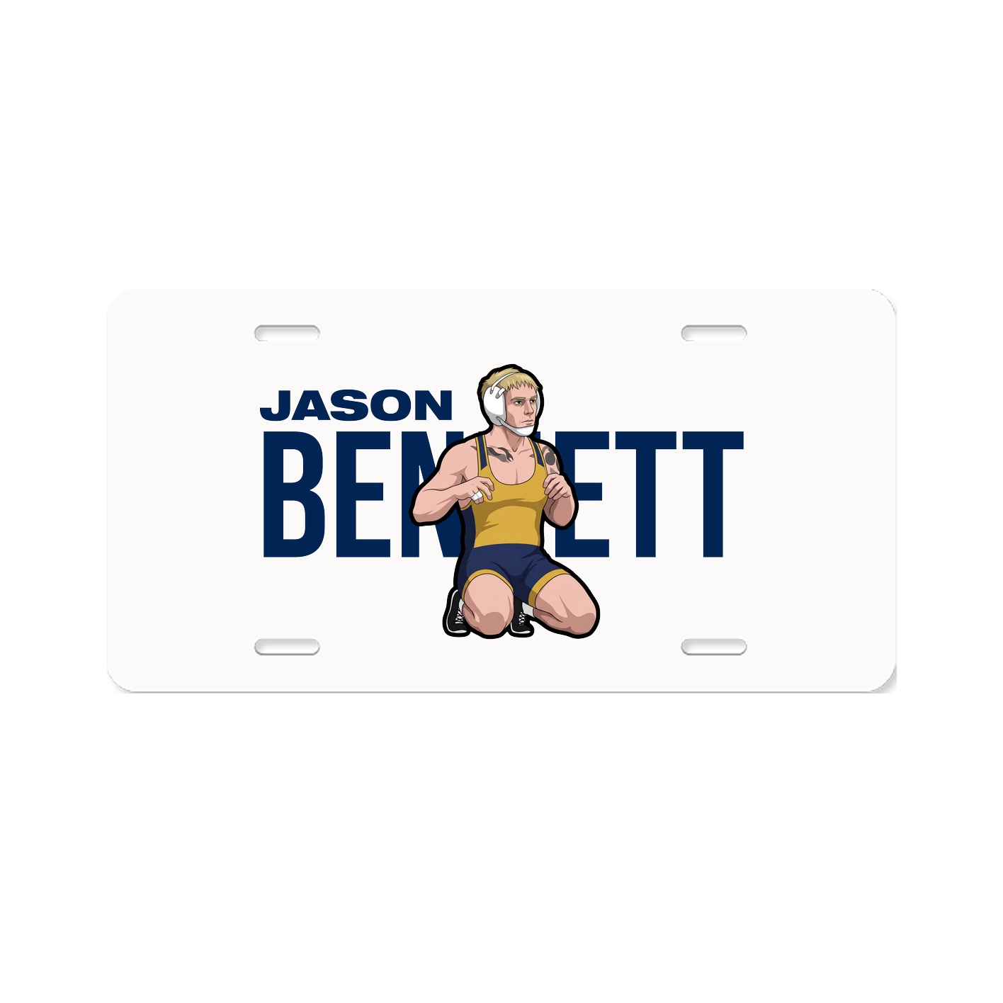 License Plate — Player Name in Classic