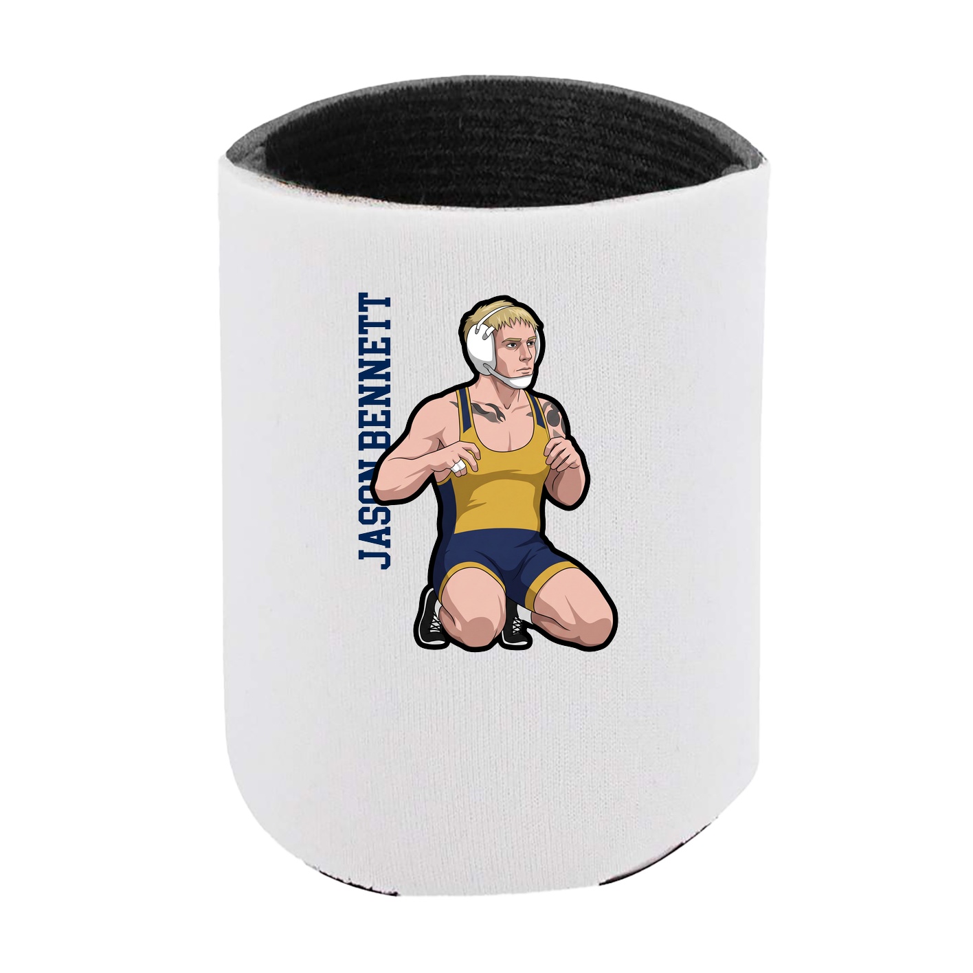 Can Holder — Name Vertical in White