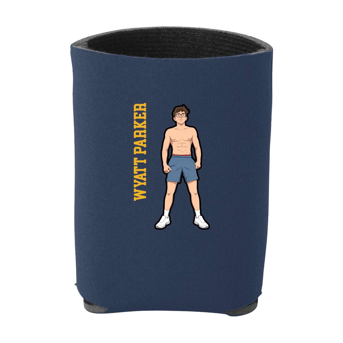 Can Holder — Name Vertical in Navy