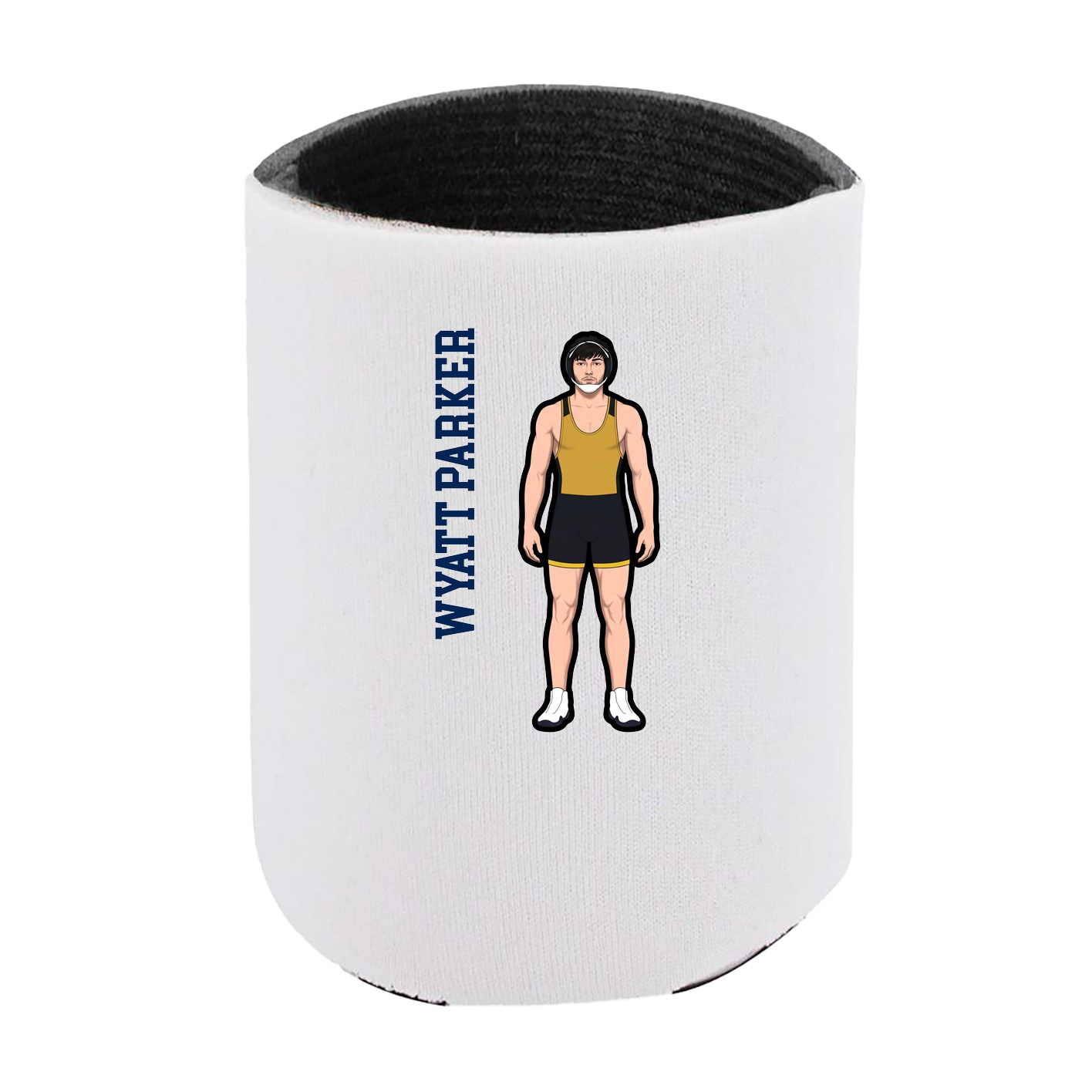 Can Holder — Name Vertical in White
