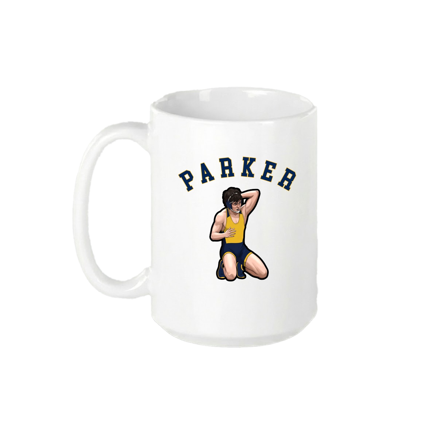 15oz Coffee Mug — Shirsey Arch in White