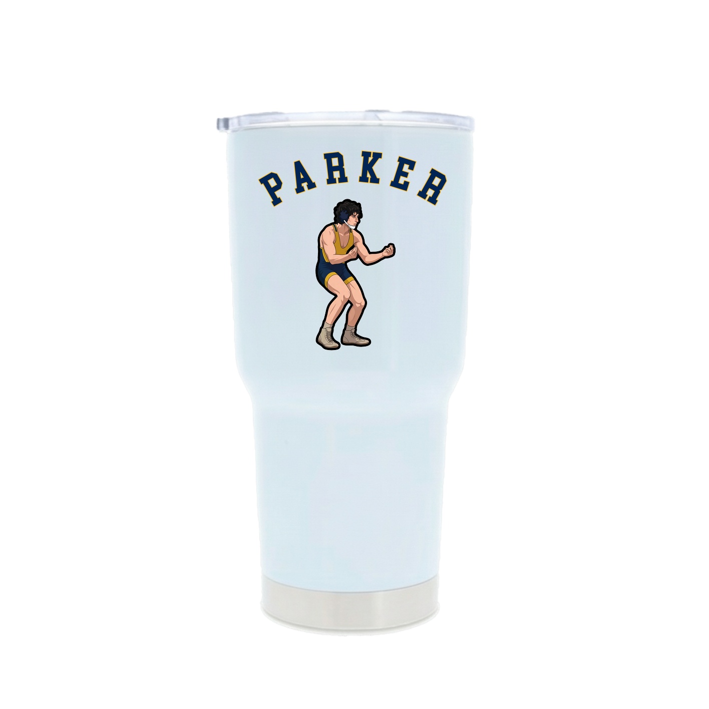 30oz Stainless Steel Tumbler — Shirsey Arch in White