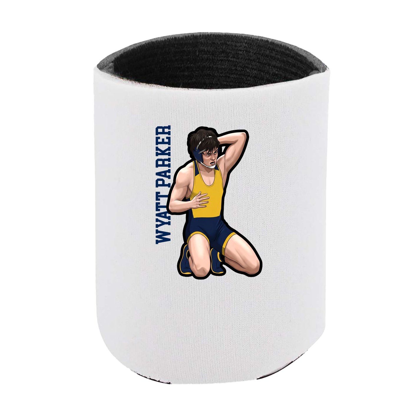 Can Holder — Name Vertical in White