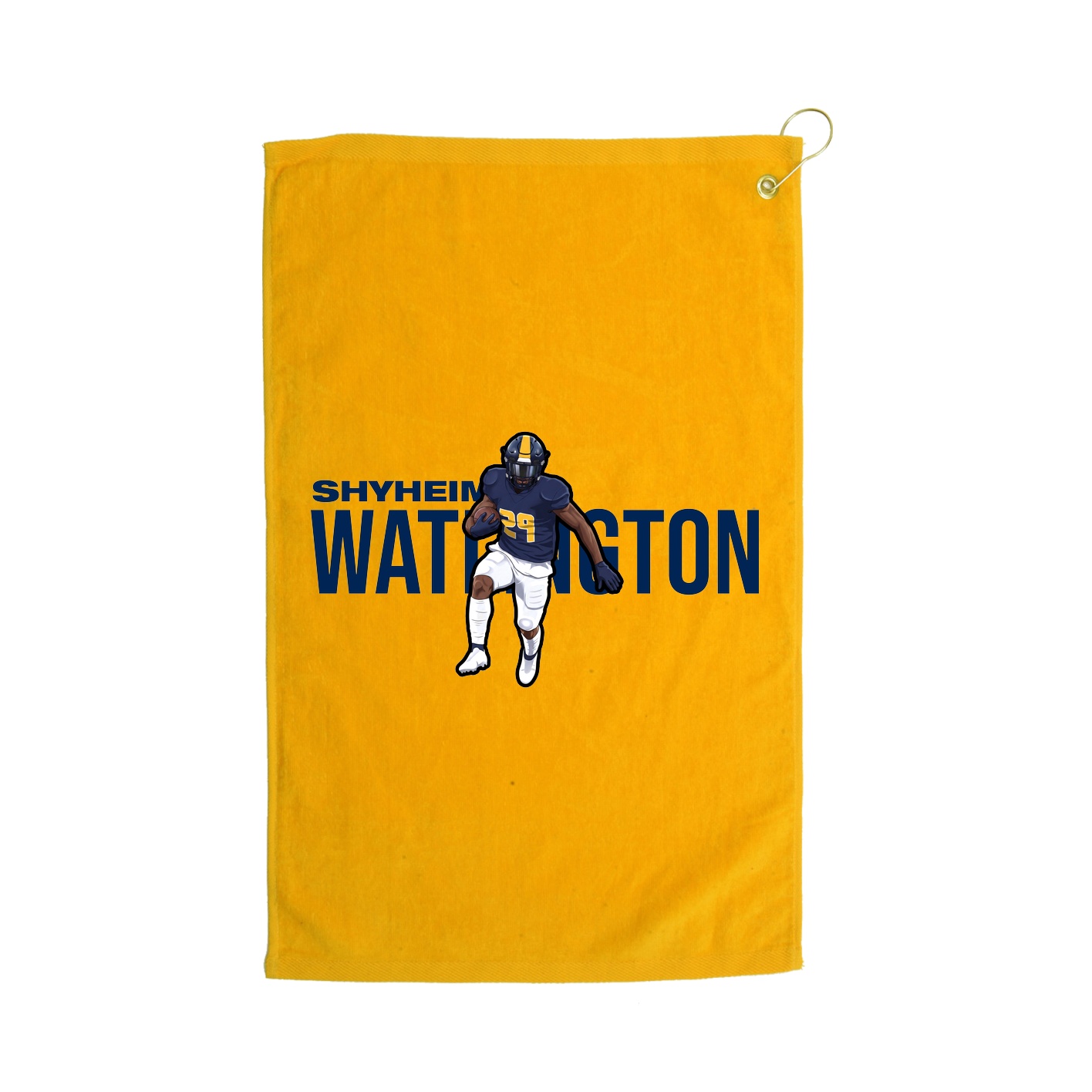 Golf Towel — Player Name in Gold