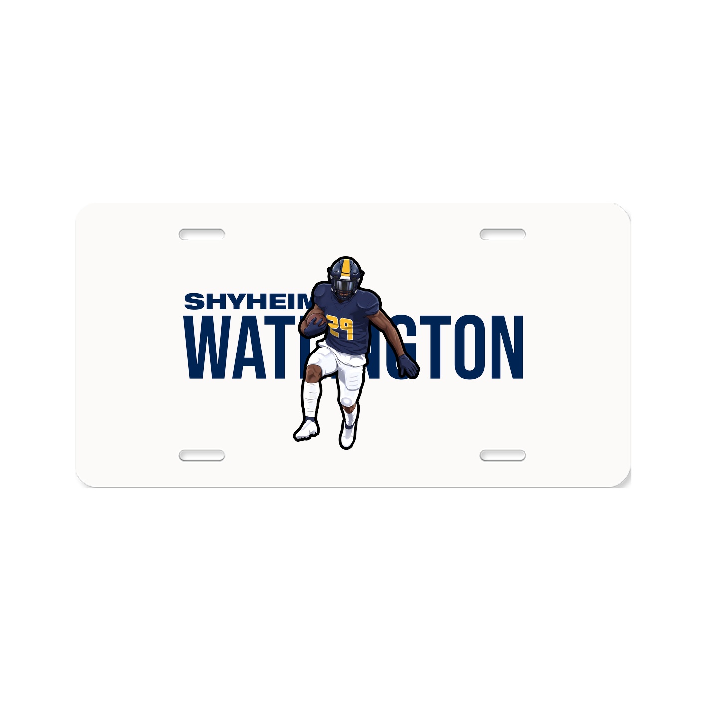 License Plate — Player Name in Classic