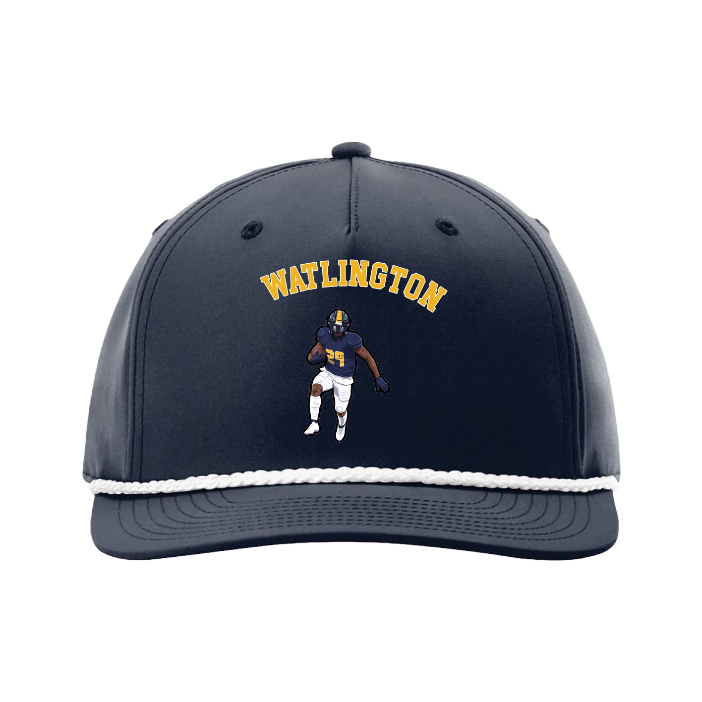 Five-Panel Classic Rope Cap — Shirsey Arch in Navy
