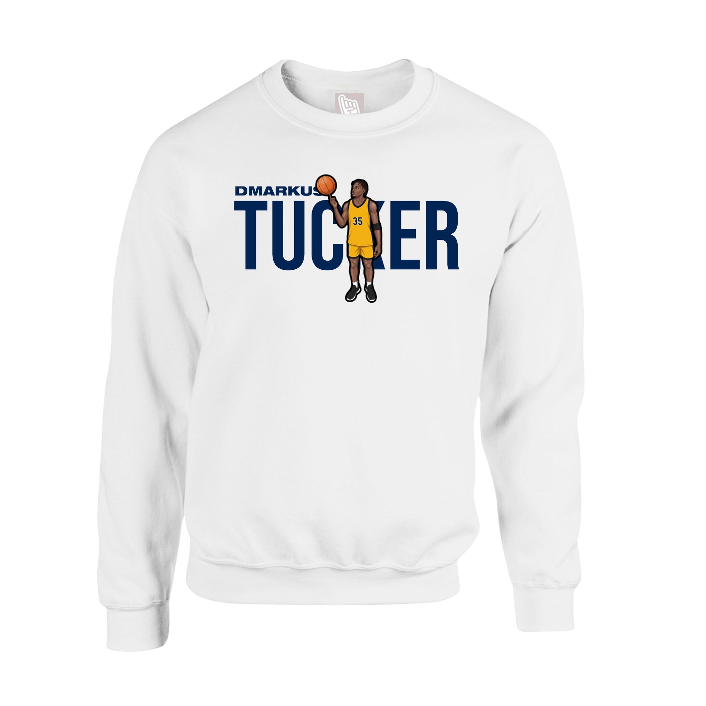 Fleece Crew — Player Name in White