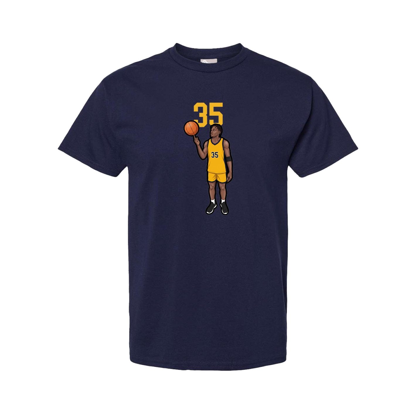 Youth Tee — Number Top in Navy