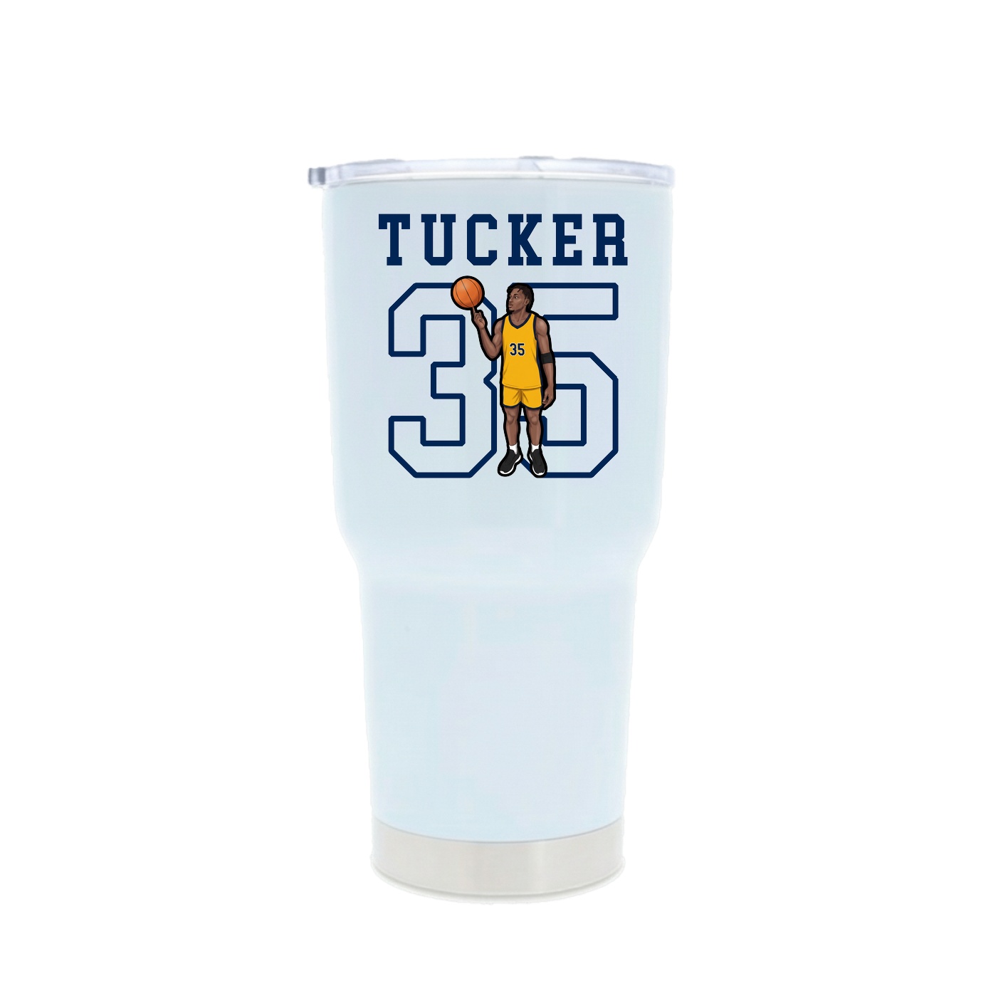30oz Stainless Steel Tumbler — Shirsey in White