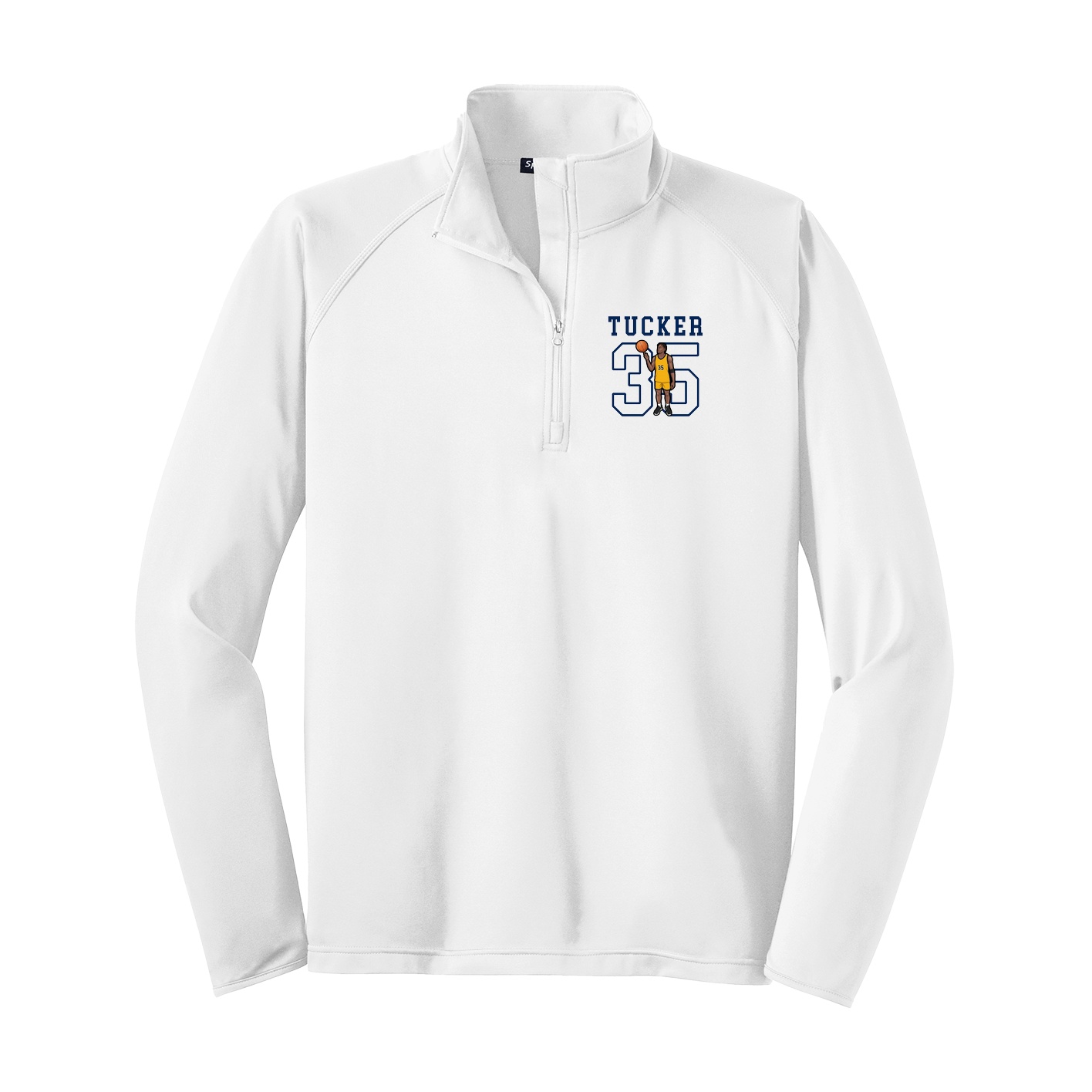 Q-Zip Pullover — Shirsey in White
