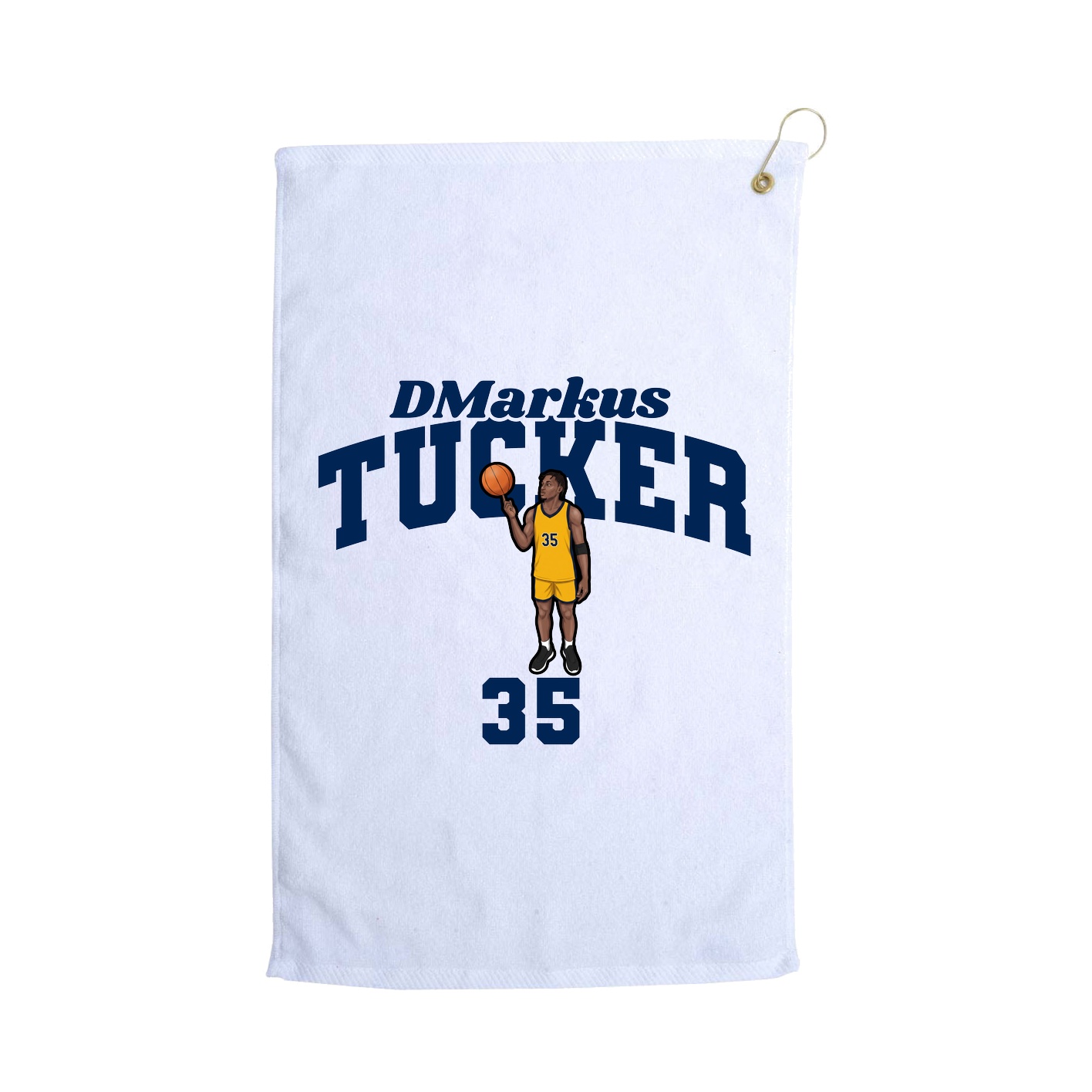 Golf Towel — Signature Arch in White