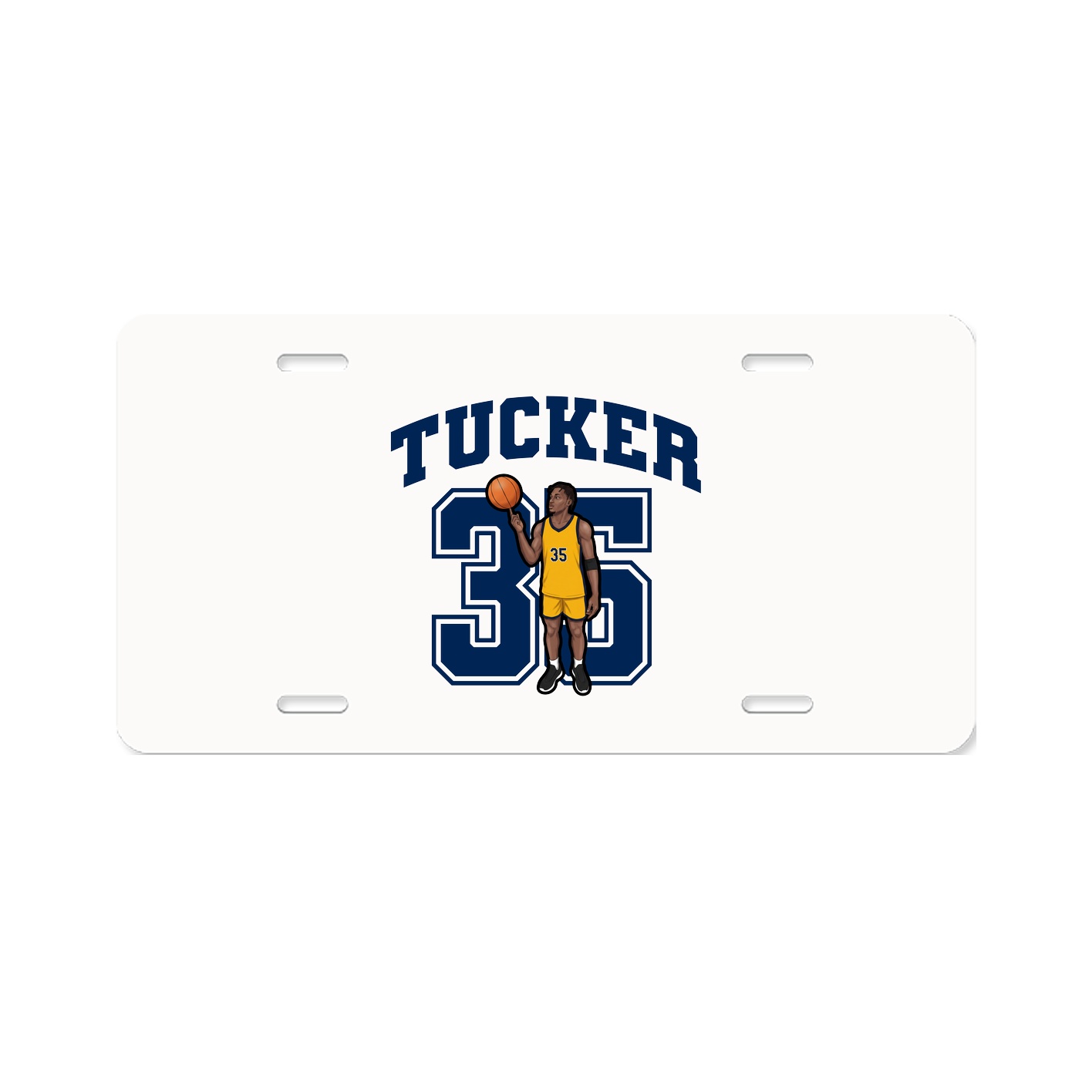 License Plate — Number in Classic