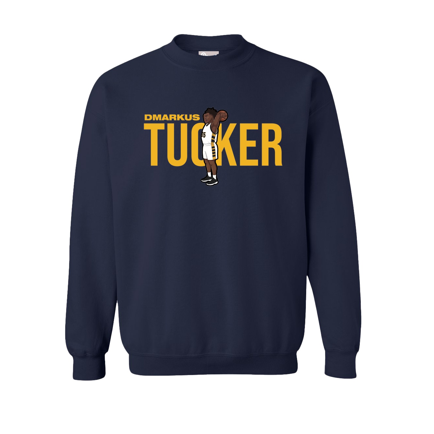 Fleece Crew — Player Name in Navy