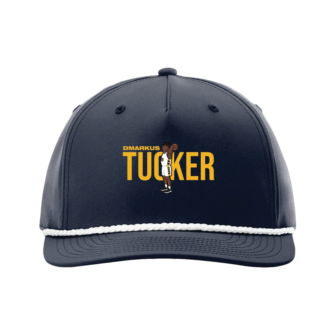 Five-Panel Classic Rope Cap — Player Name in Navy