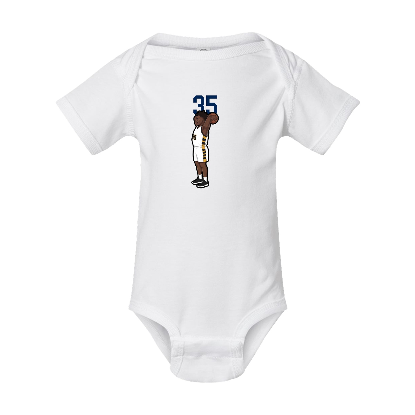 Baby Onesie — Number Top in White