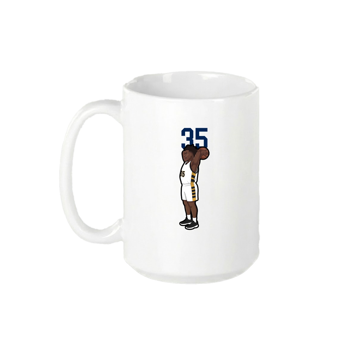 15oz Coffee Mug — Number Top in White