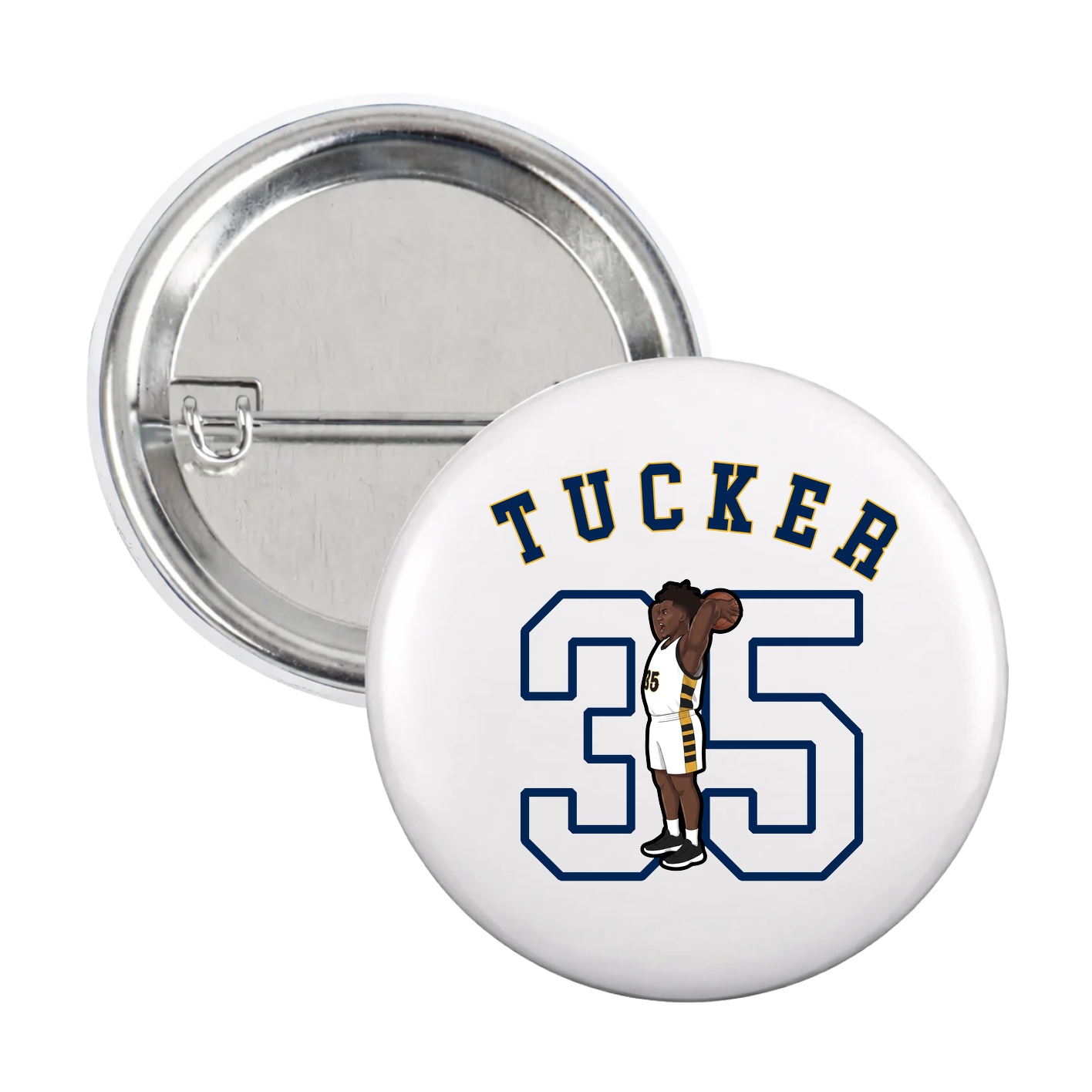 Game Day Button — Shirsey Arch in White