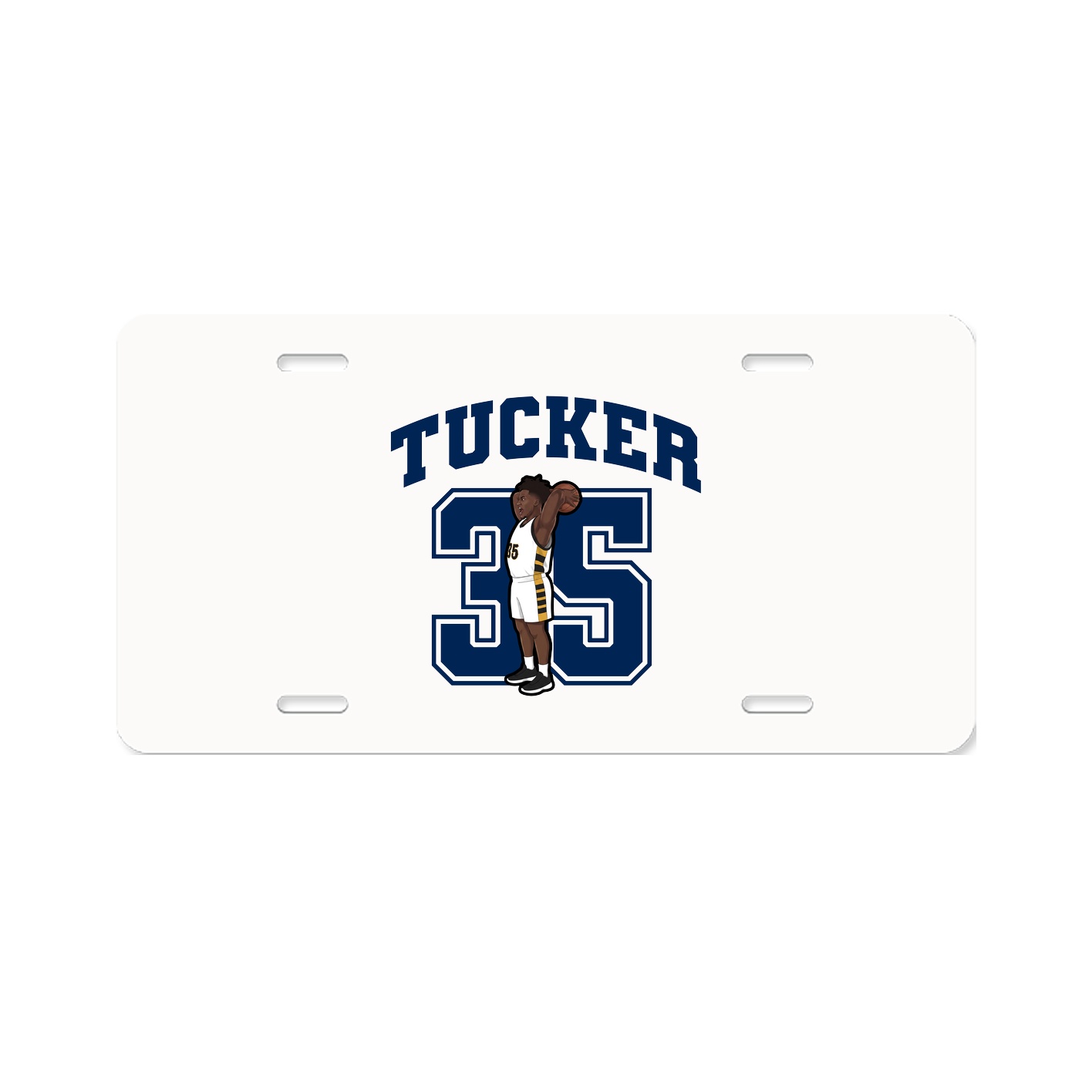 License Plate — Number in Classic