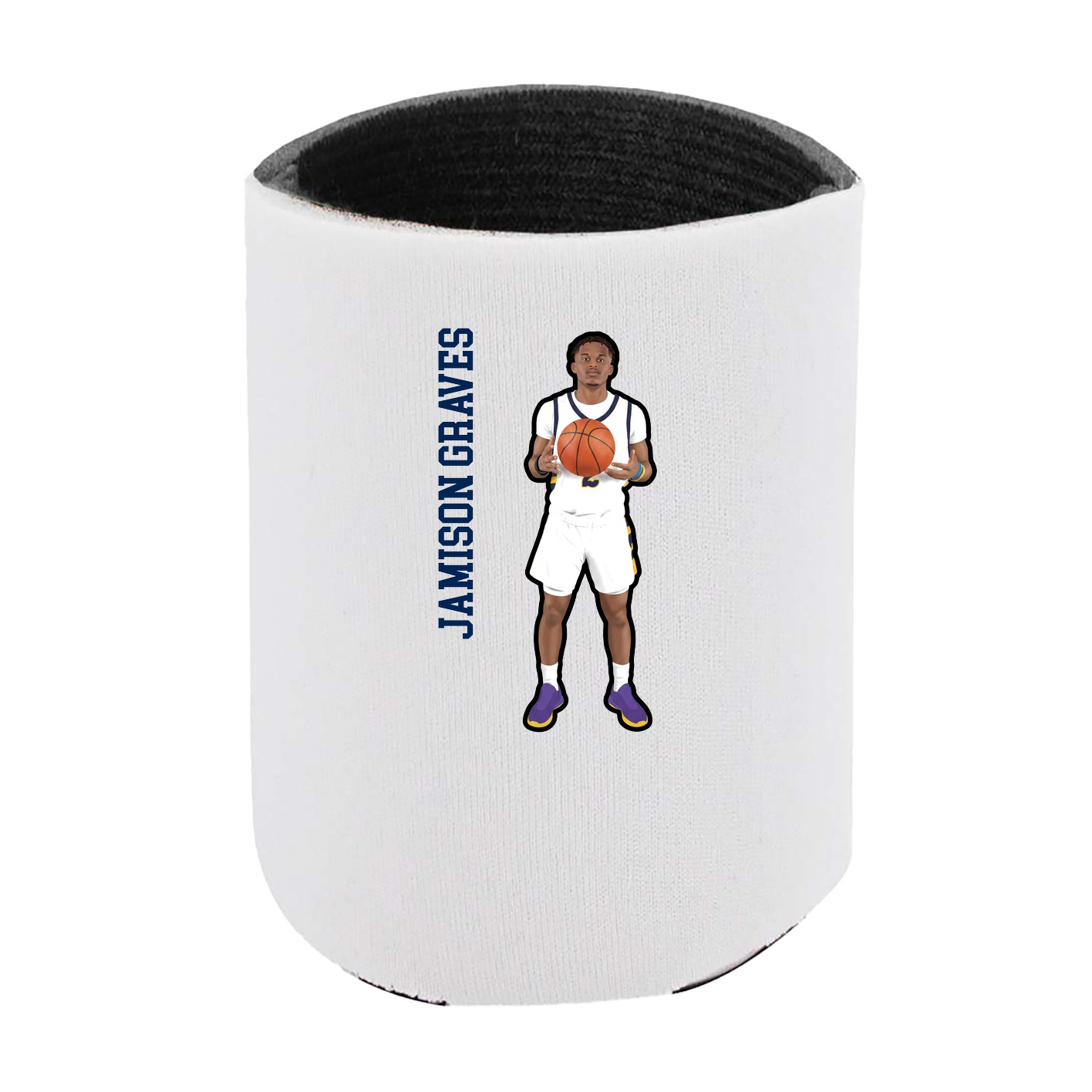 Can Holder — Name Vertical in White
