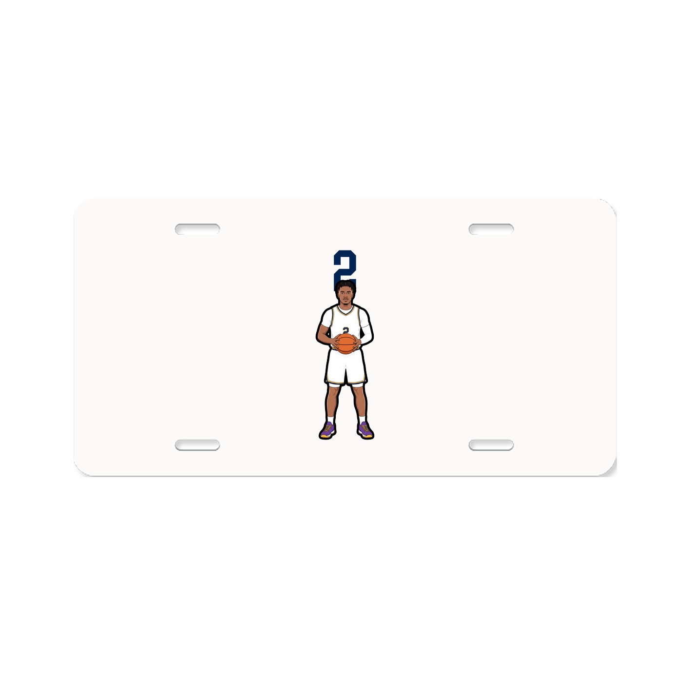 License Plate — Number Top in Classic
