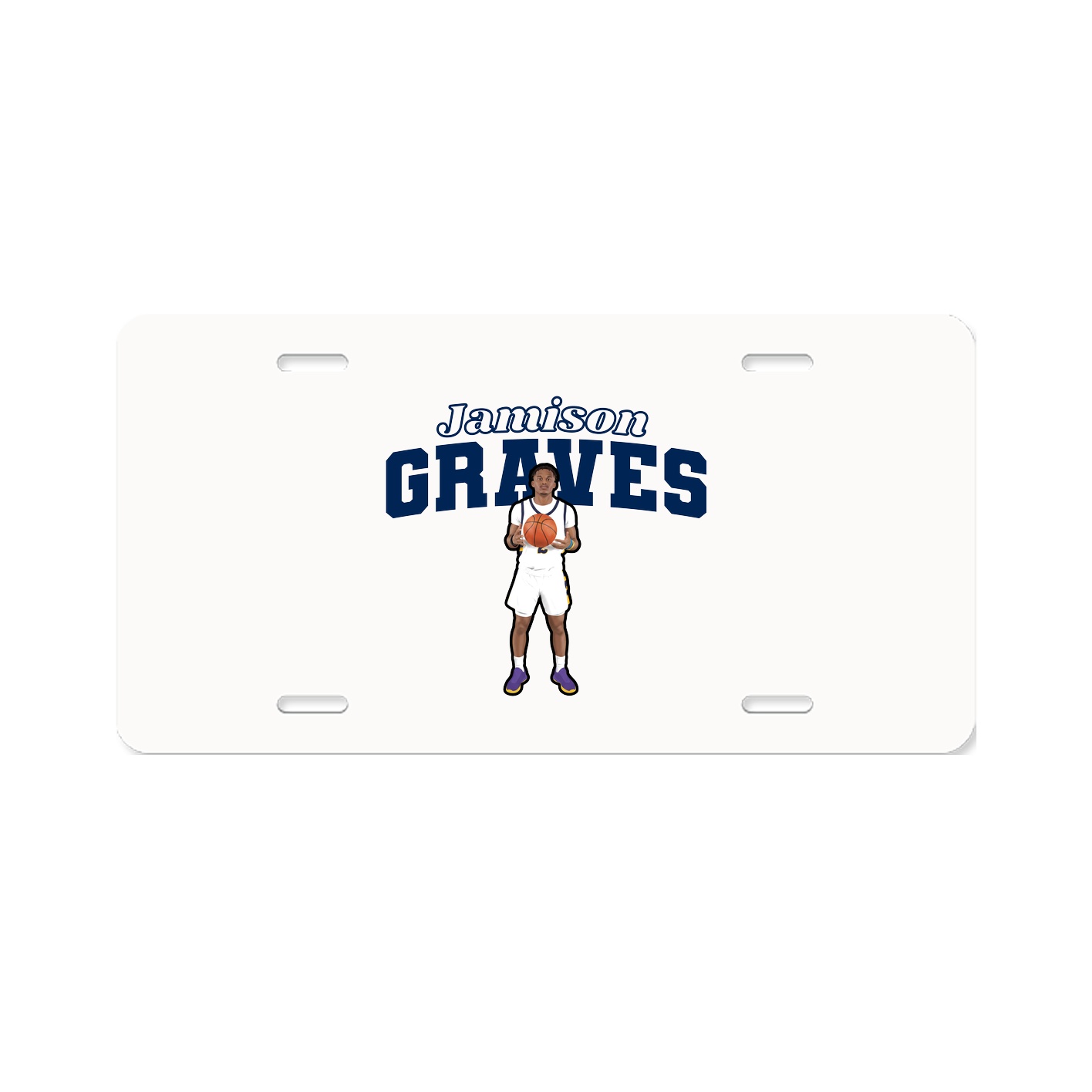 License Plate — Name Arch in Classic