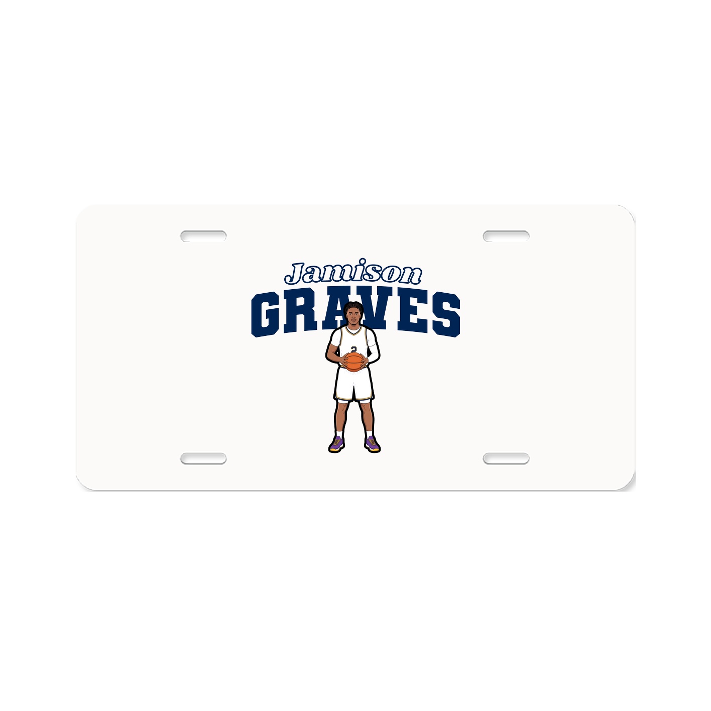 License Plate — Name Arch in Classic