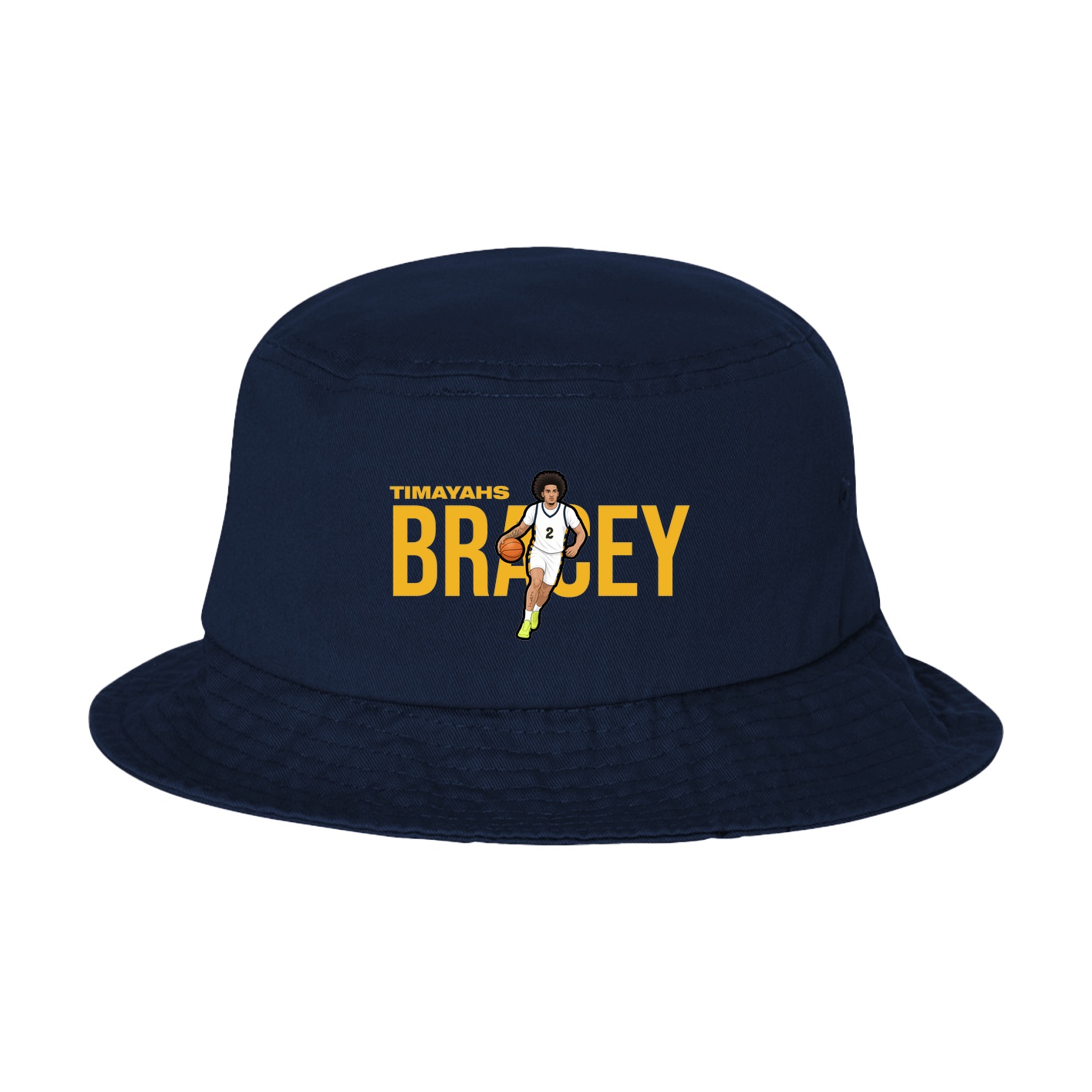 Bucket Cap — Player Name in Navy
