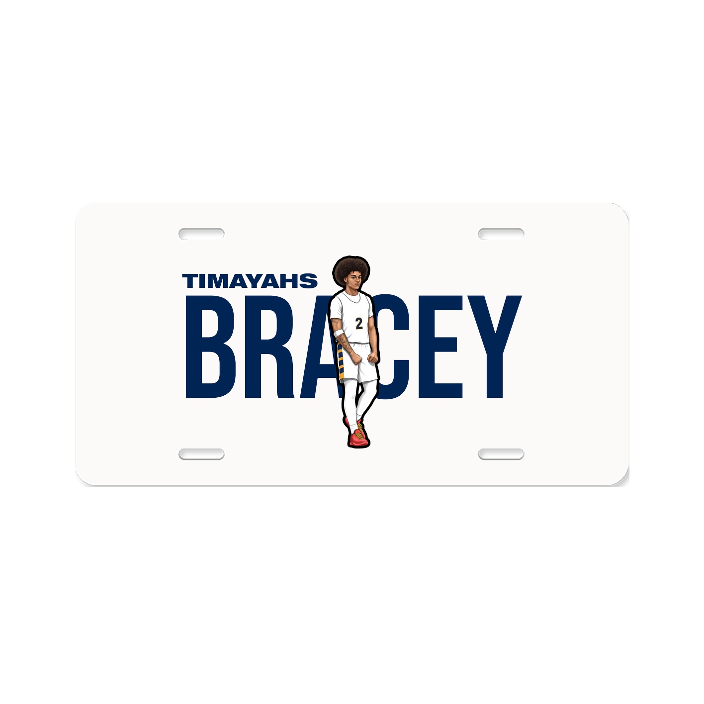License Plate — Player Name in Classic