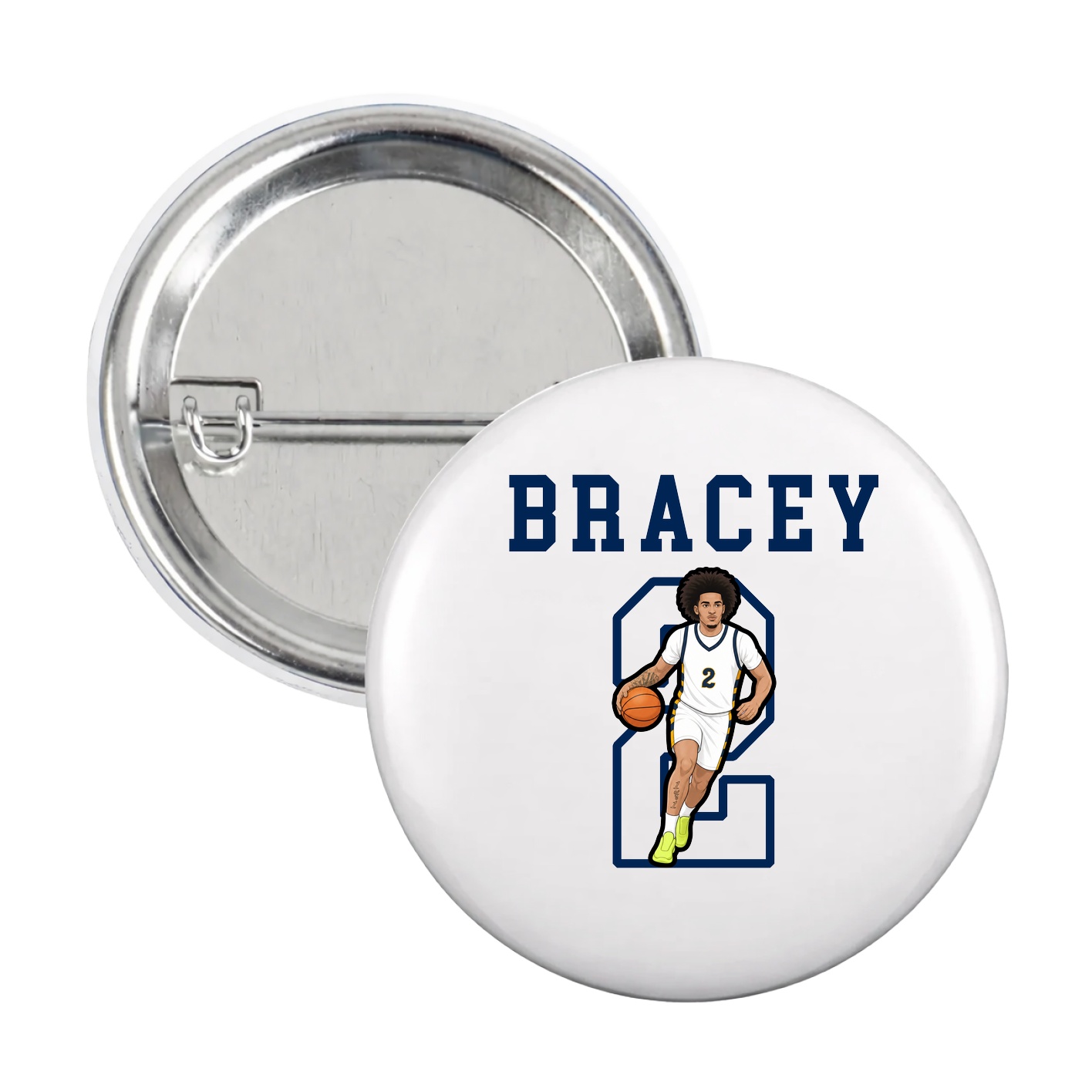 Game Day Button — Shirsey in White