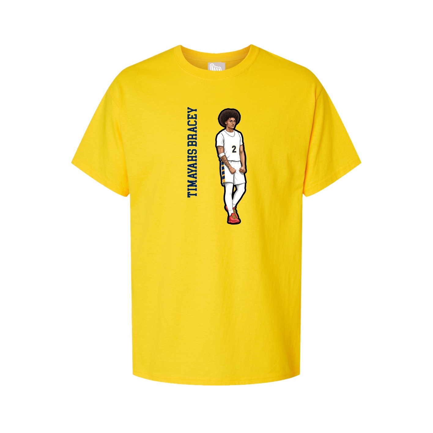 Tee — Name Vertical in Gold