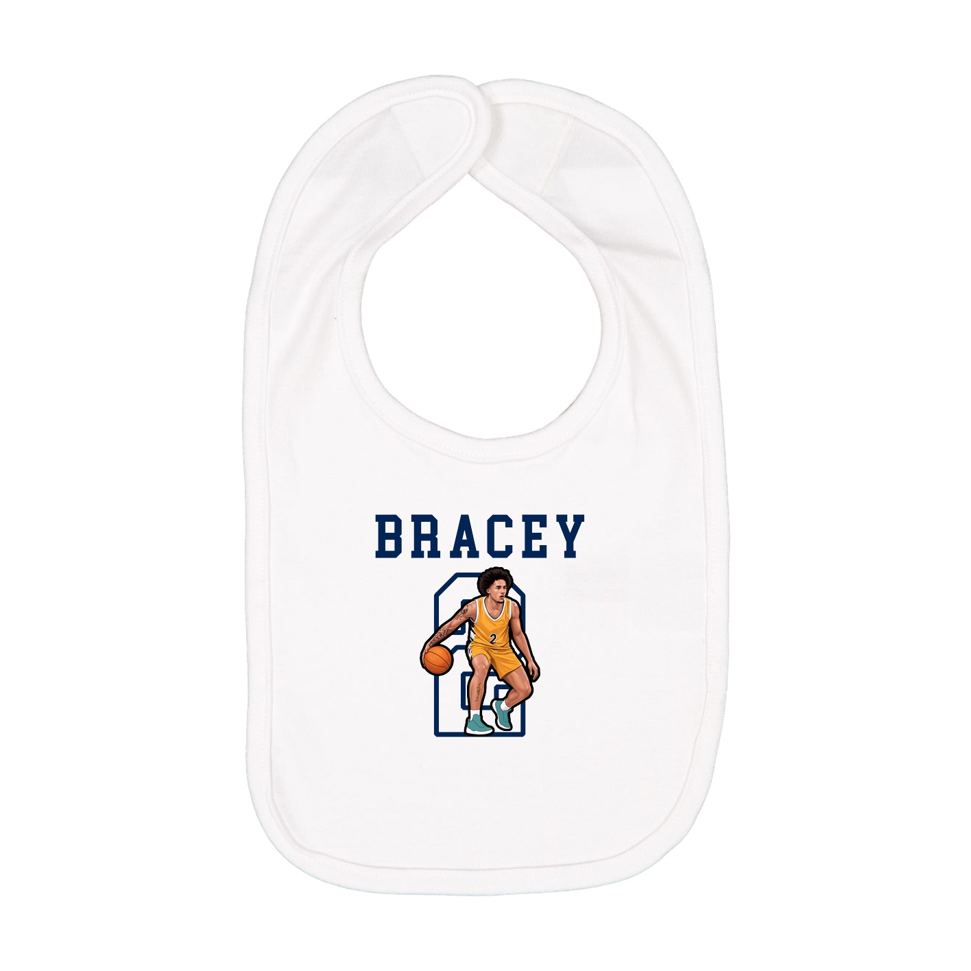 Infant Bib — Shirsey in White