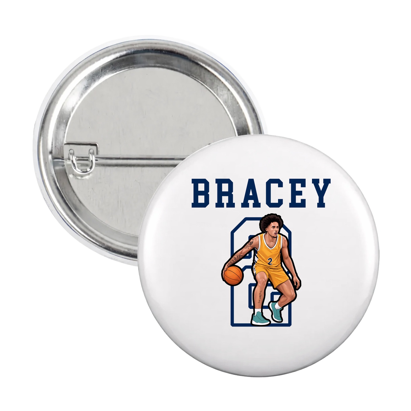 Game Day Button — Shirsey in White
