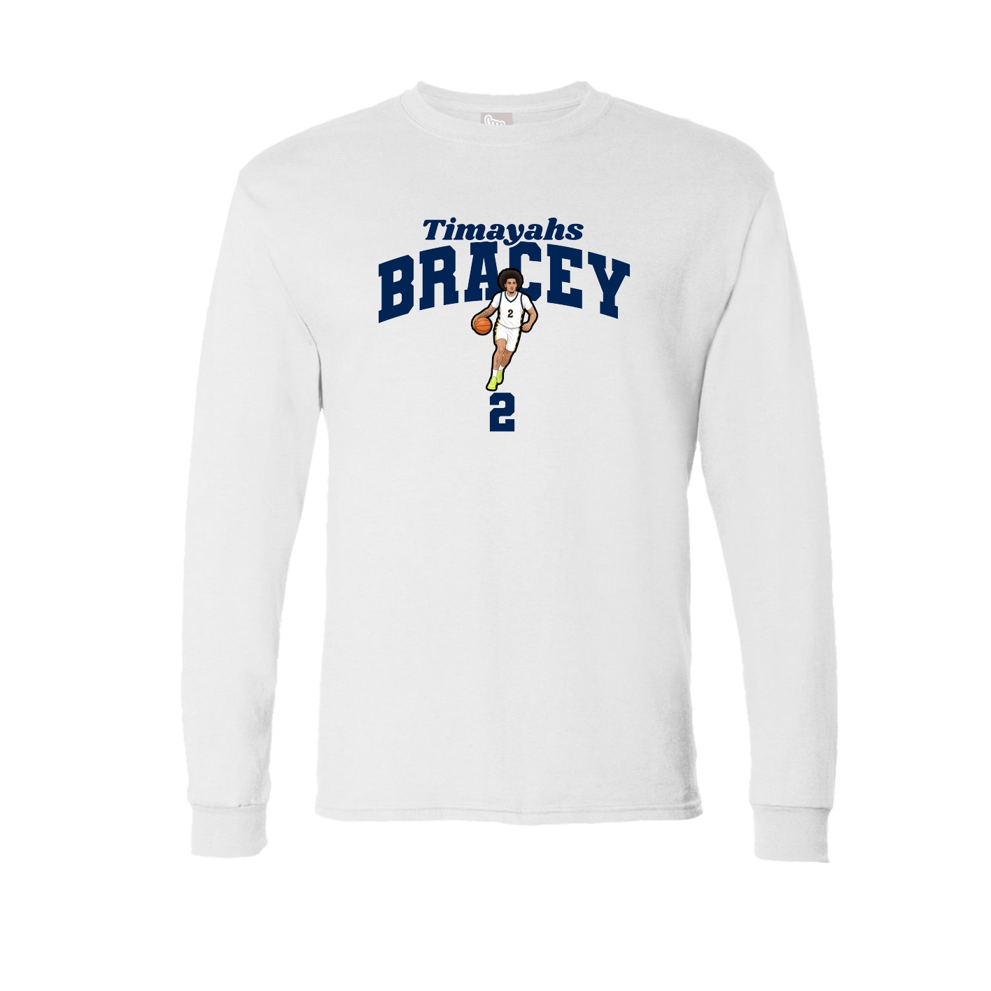 Long Sleeve Tee — Signature Arch in White