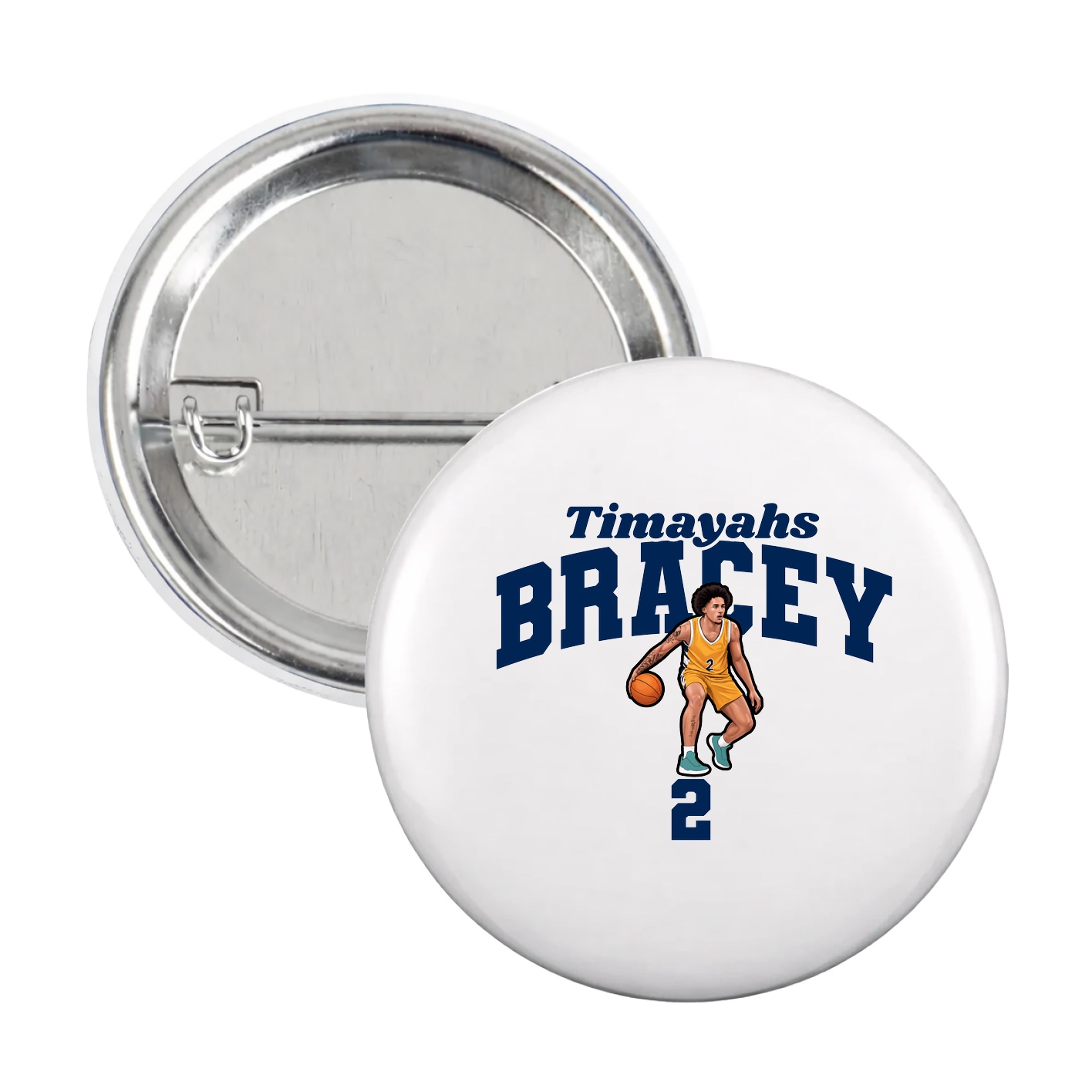 Game Day Button — Signature Arch in White