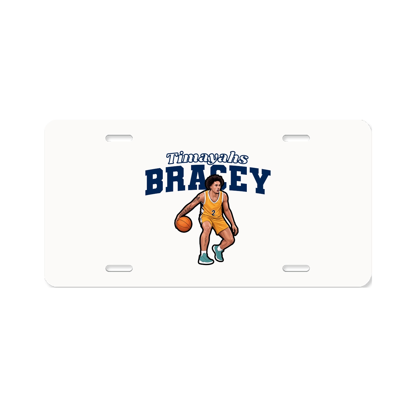 License Plate — Name Arch in Classic