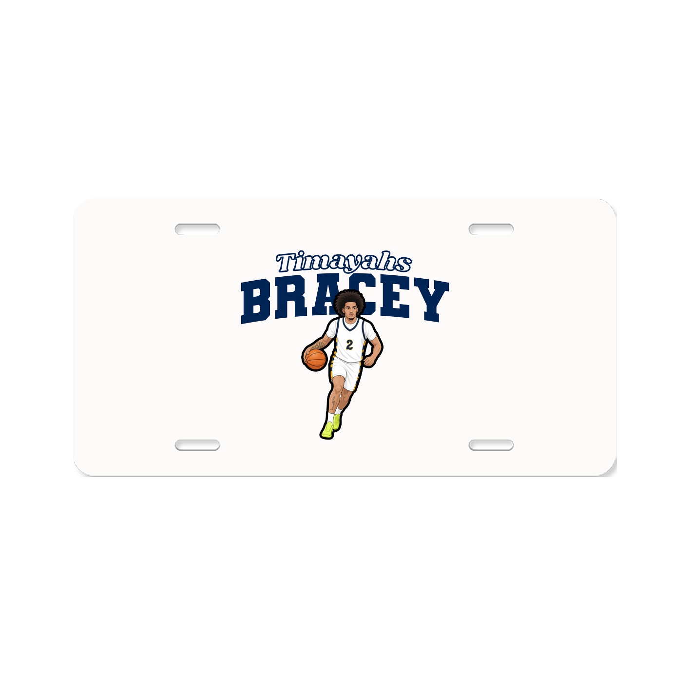 License Plate — Name Arch in Classic