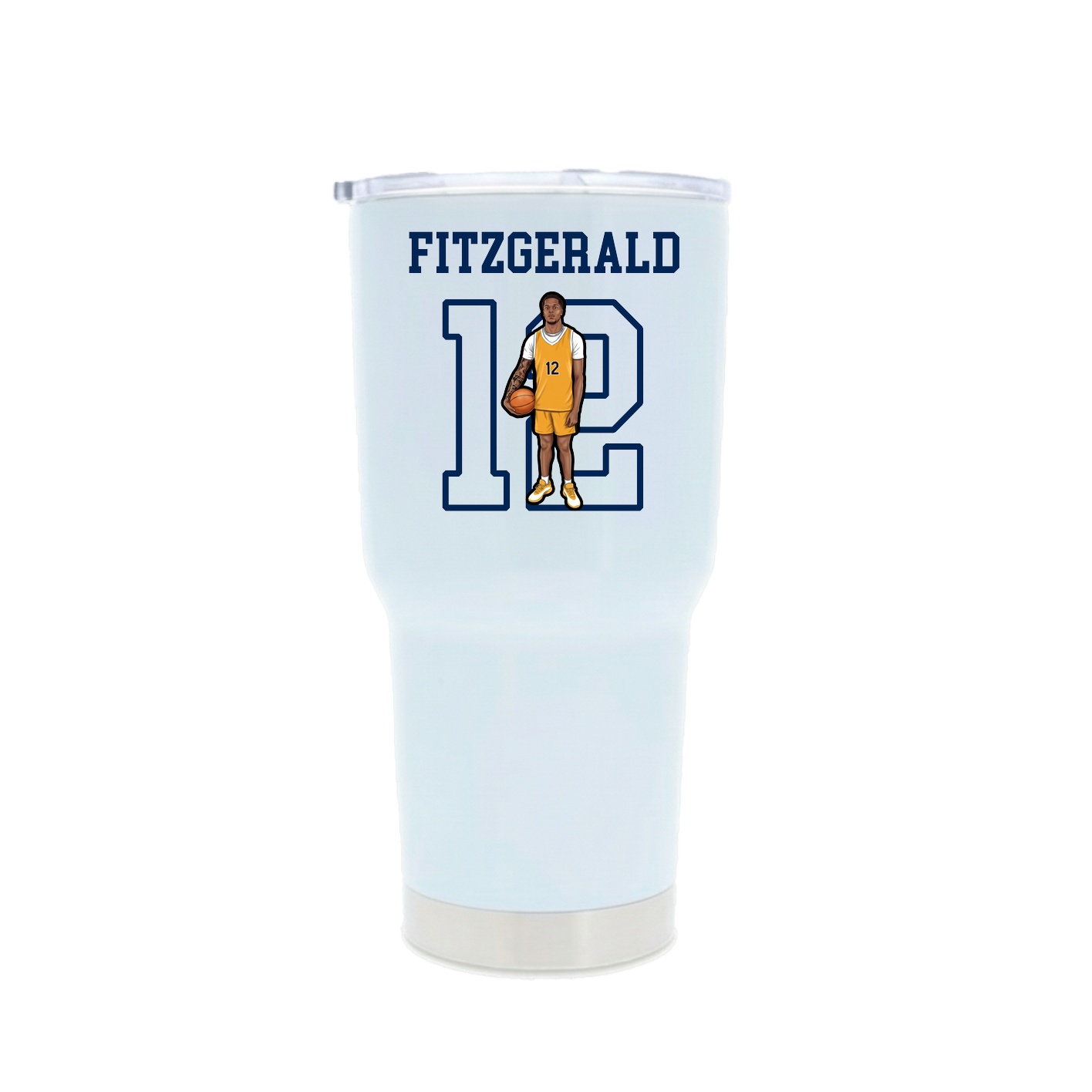 30oz Stainless Steel Tumbler — Shirsey in White