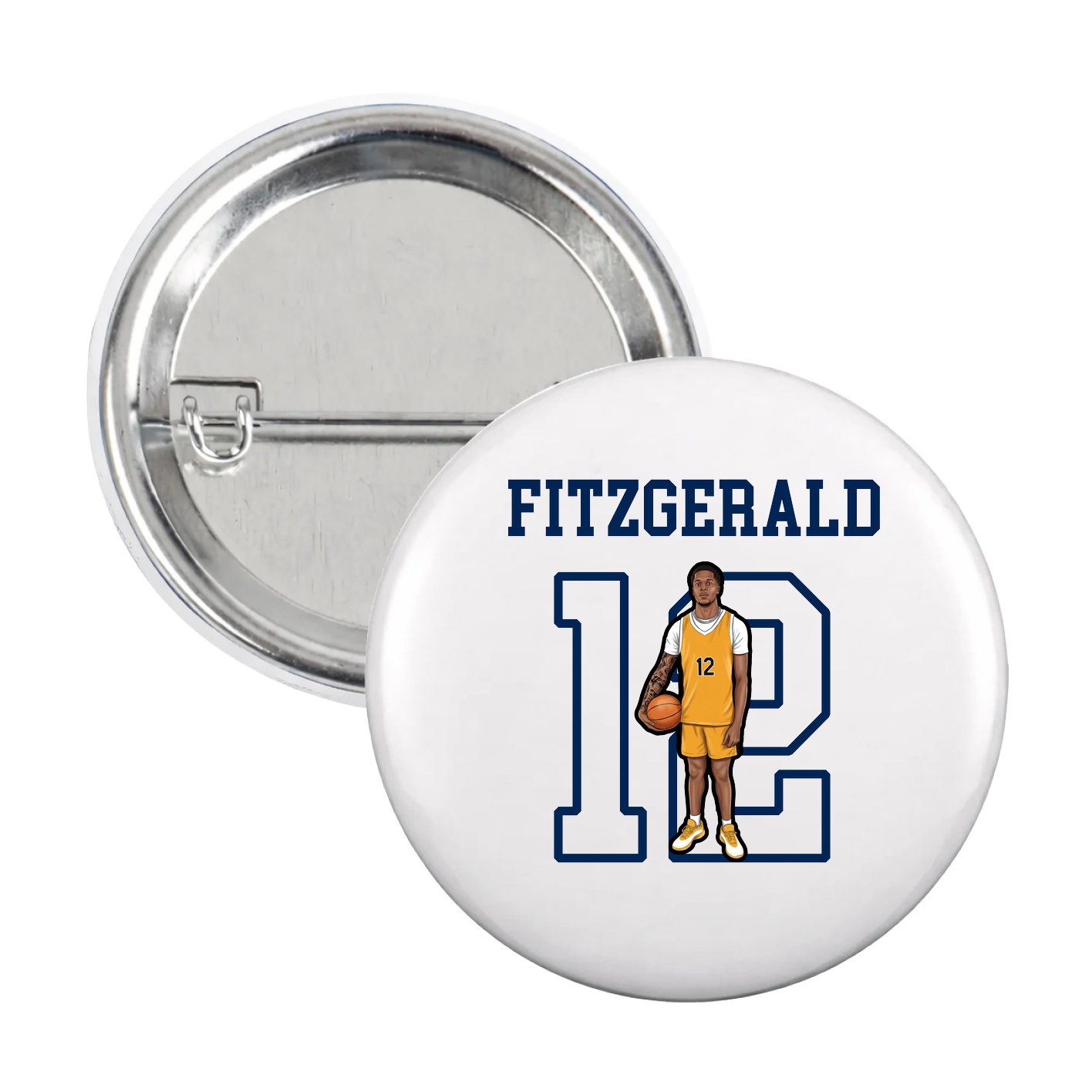 Game Day Button — Shirsey in White