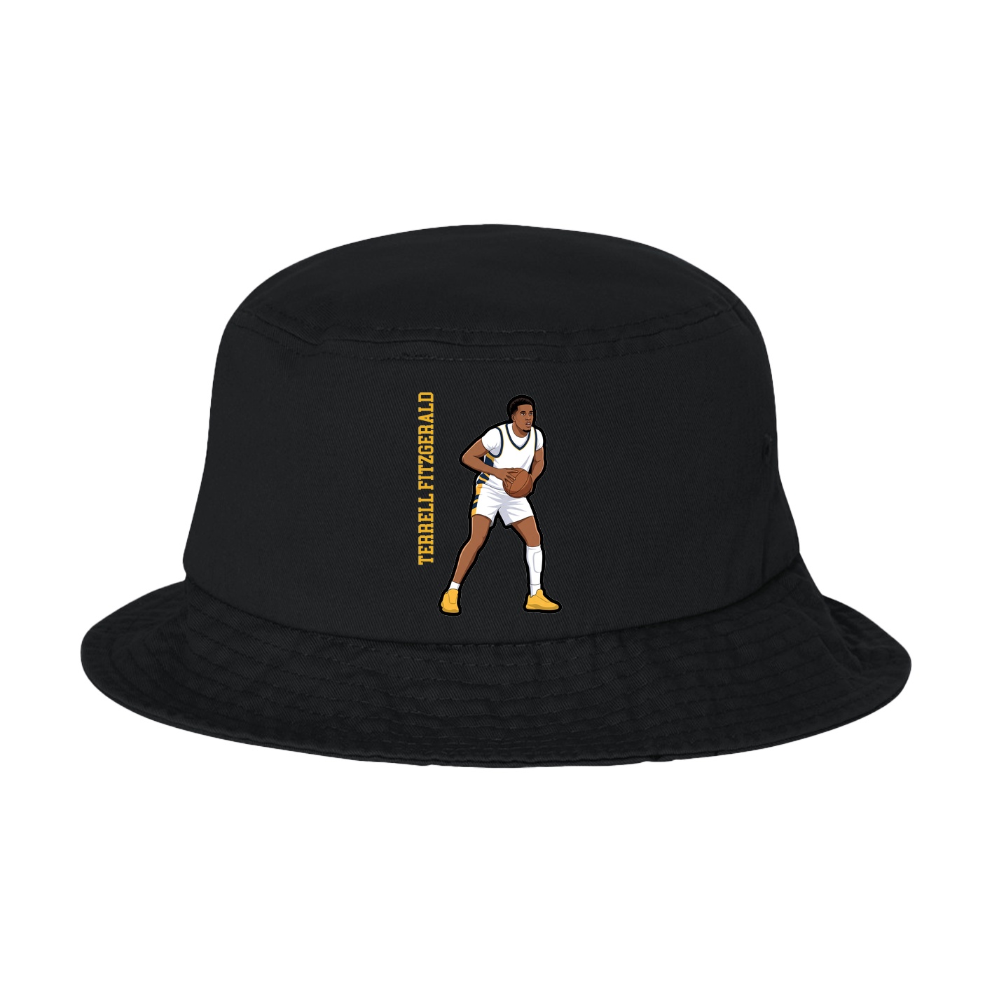 Bucket Cap — Name Vertical in Black
