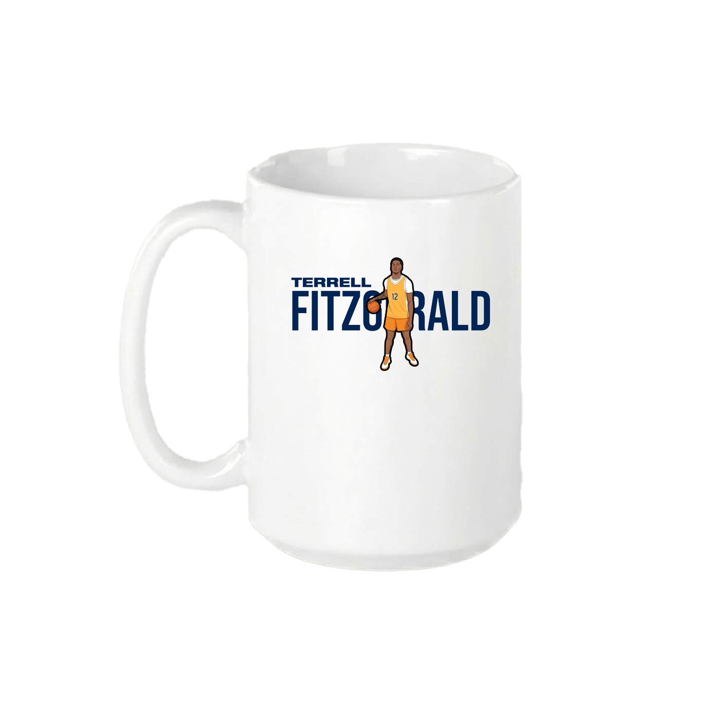 15oz Coffee Mug — Player Name in White