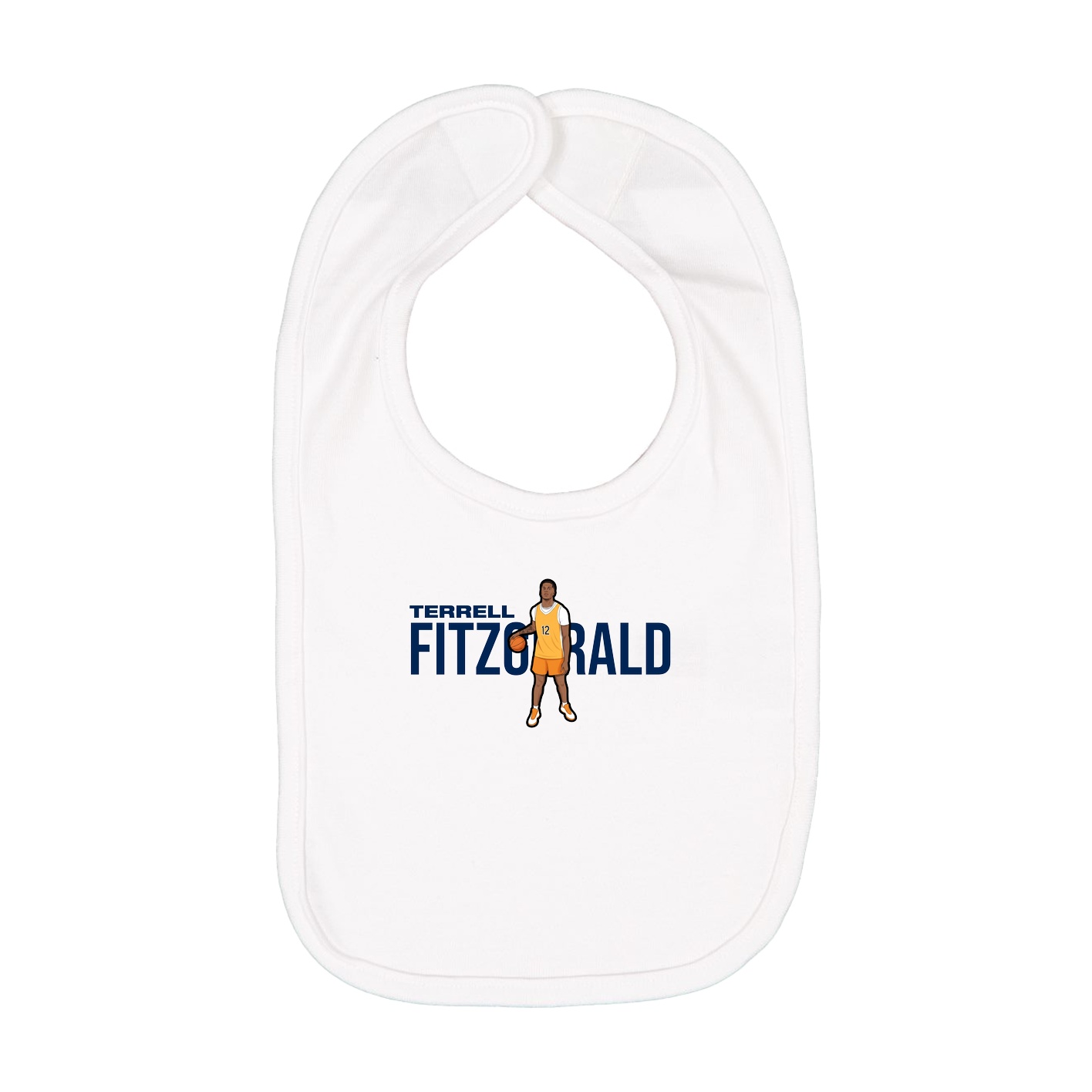 Infant Bib — Player Name in White
