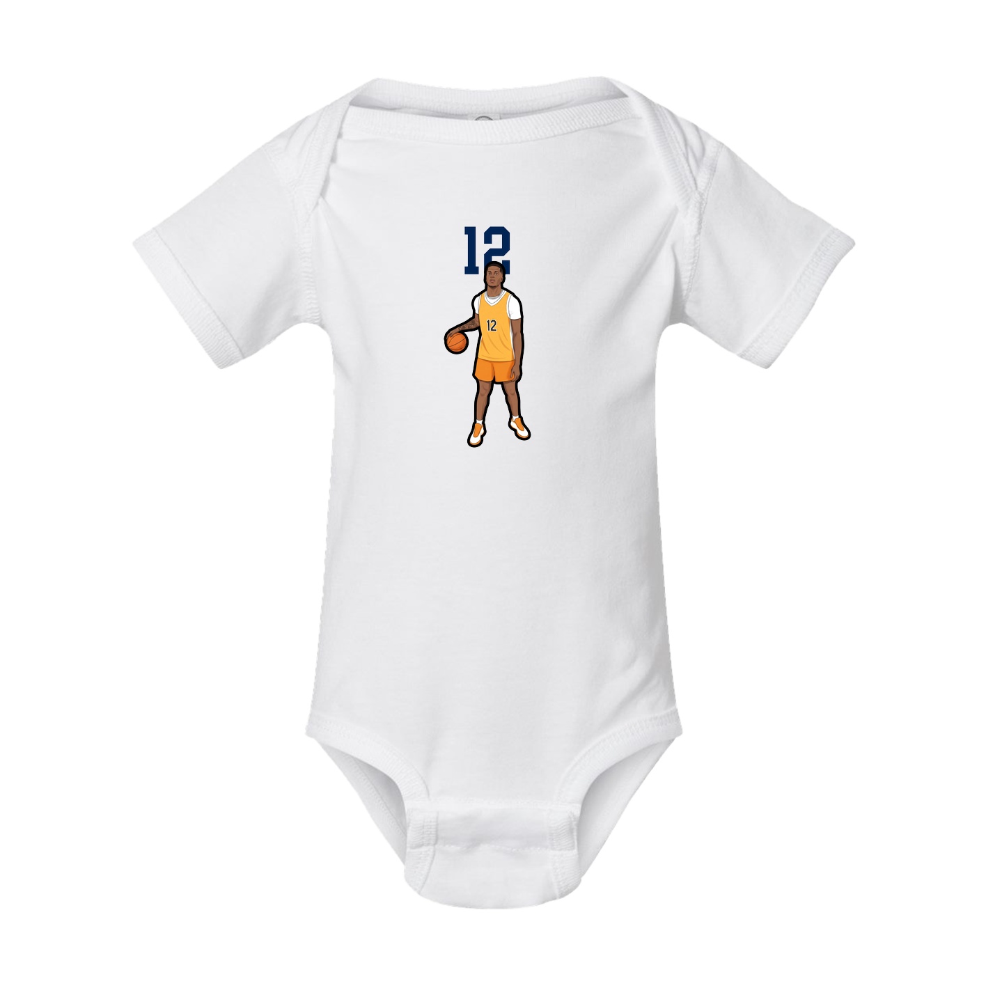Baby Onesie — Number Top in White