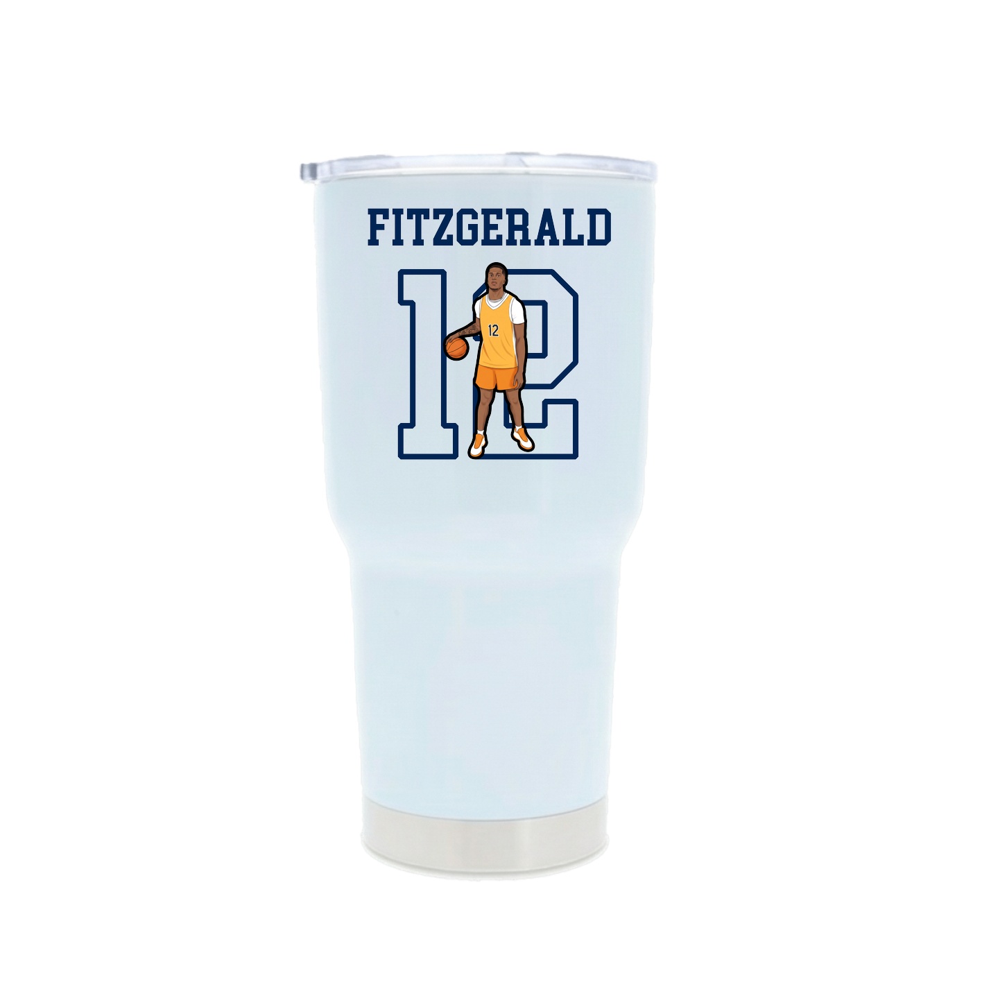 30oz Stainless Steel Tumbler — Shirsey in White