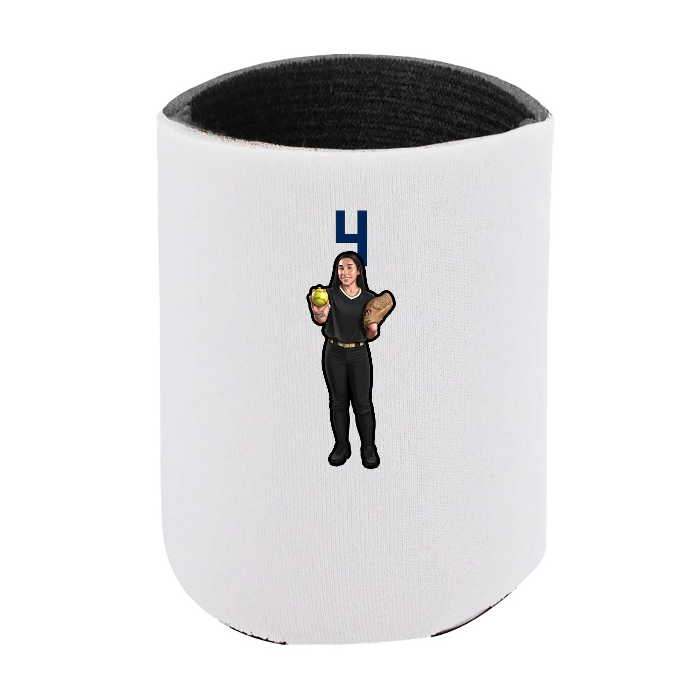 Can Holder — Number Top in White