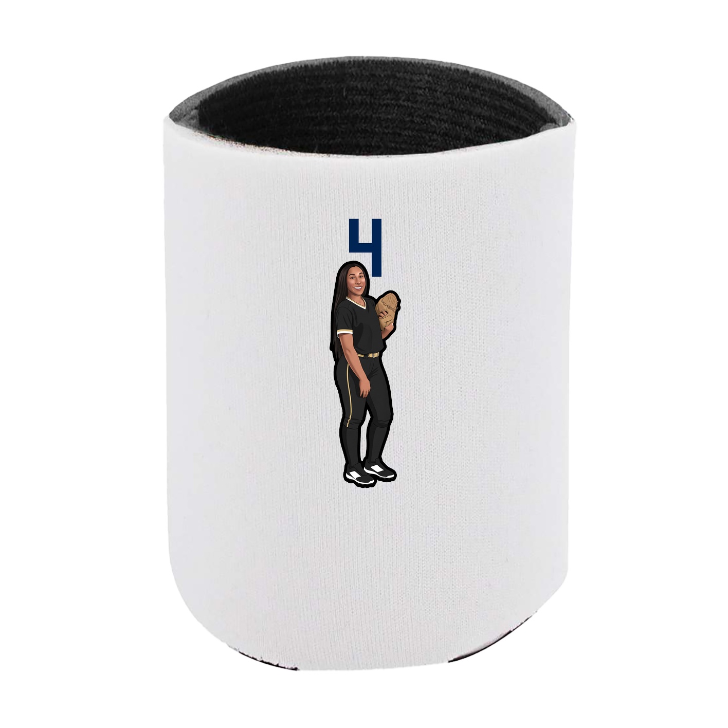 Can Holder — Number Top in White