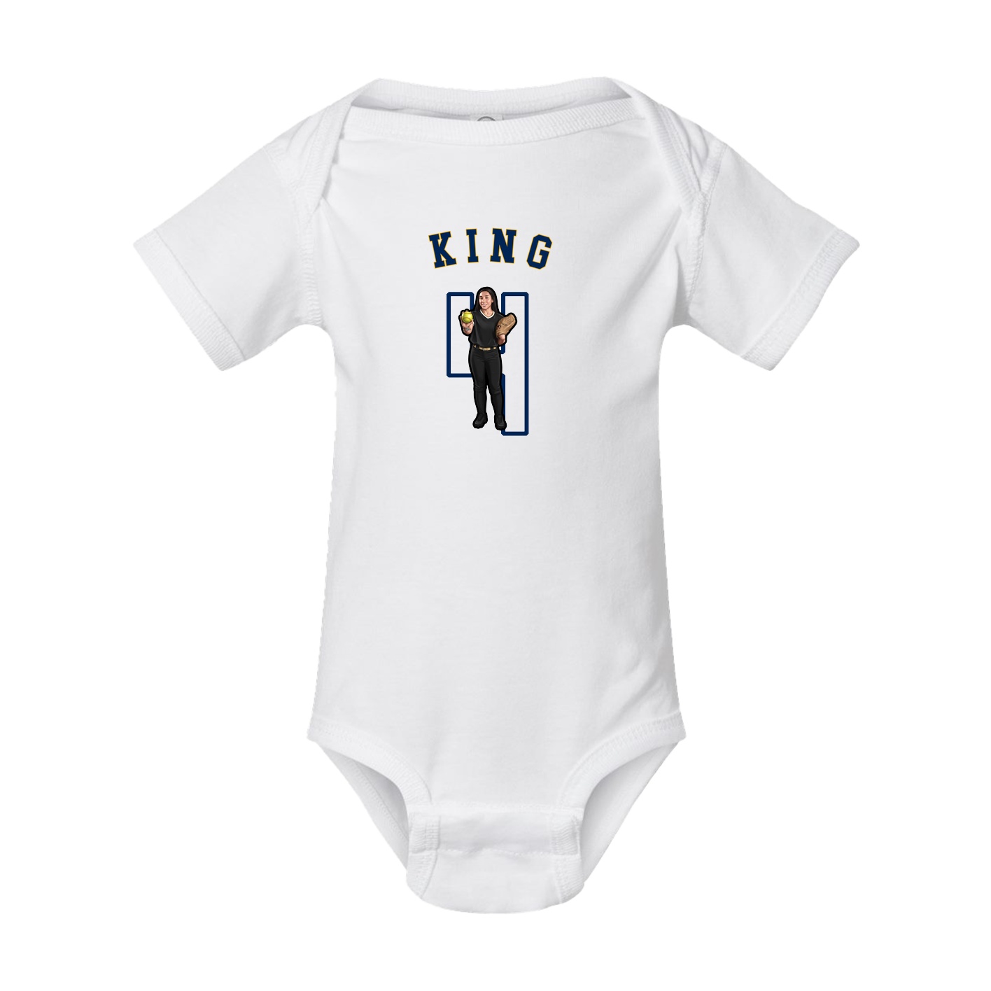 Baby Onesie — Shirsey Arch in White