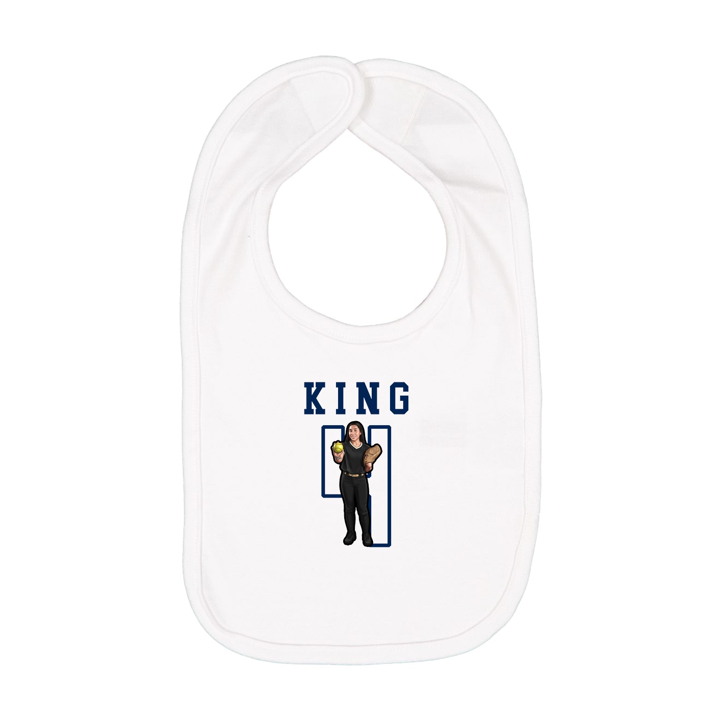 Infant Bib — Shirsey in White
