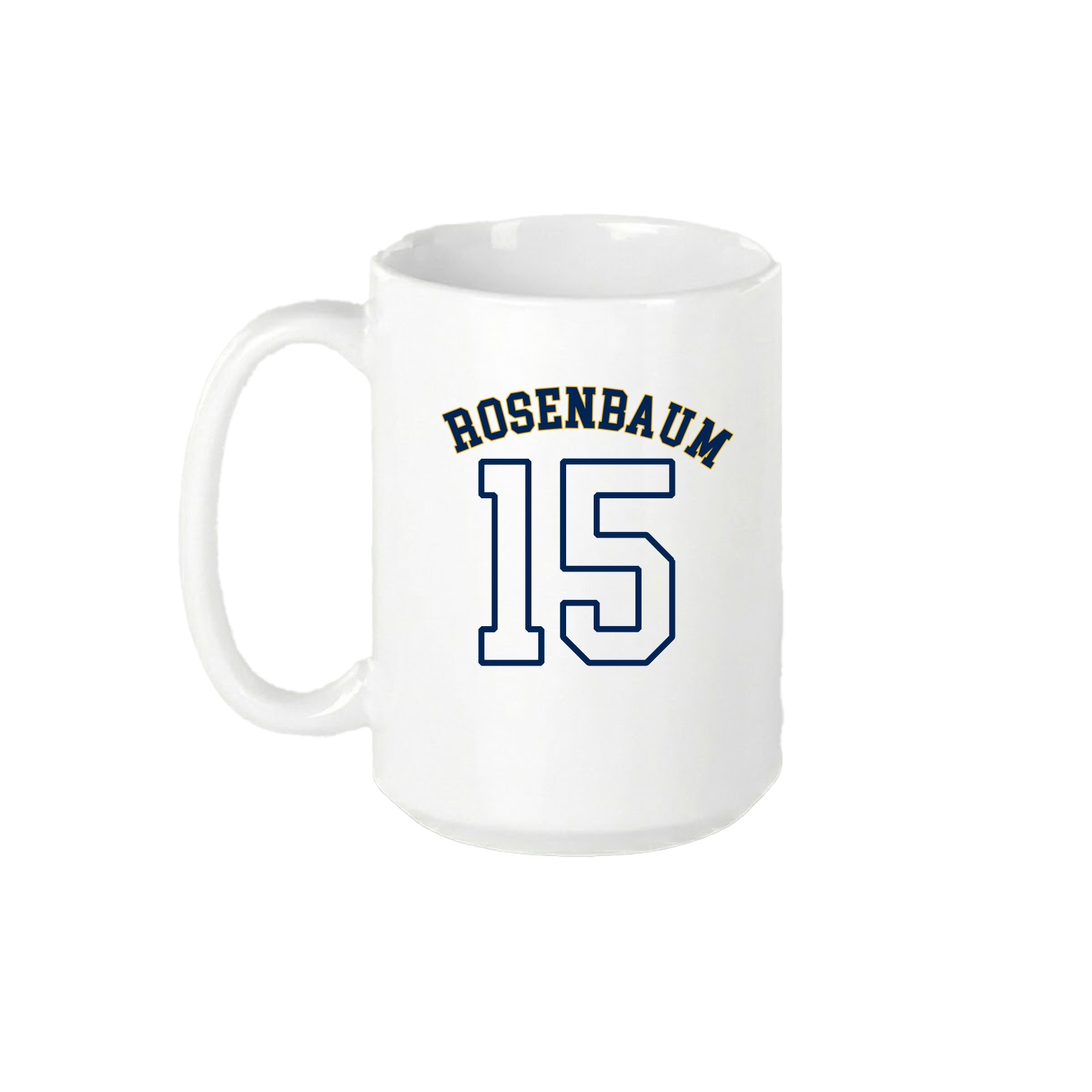 15oz Coffee Mug — Shirsey Arch in White