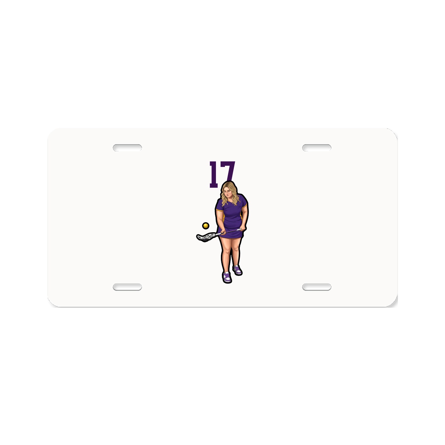 License Plate — Number Top in Classic