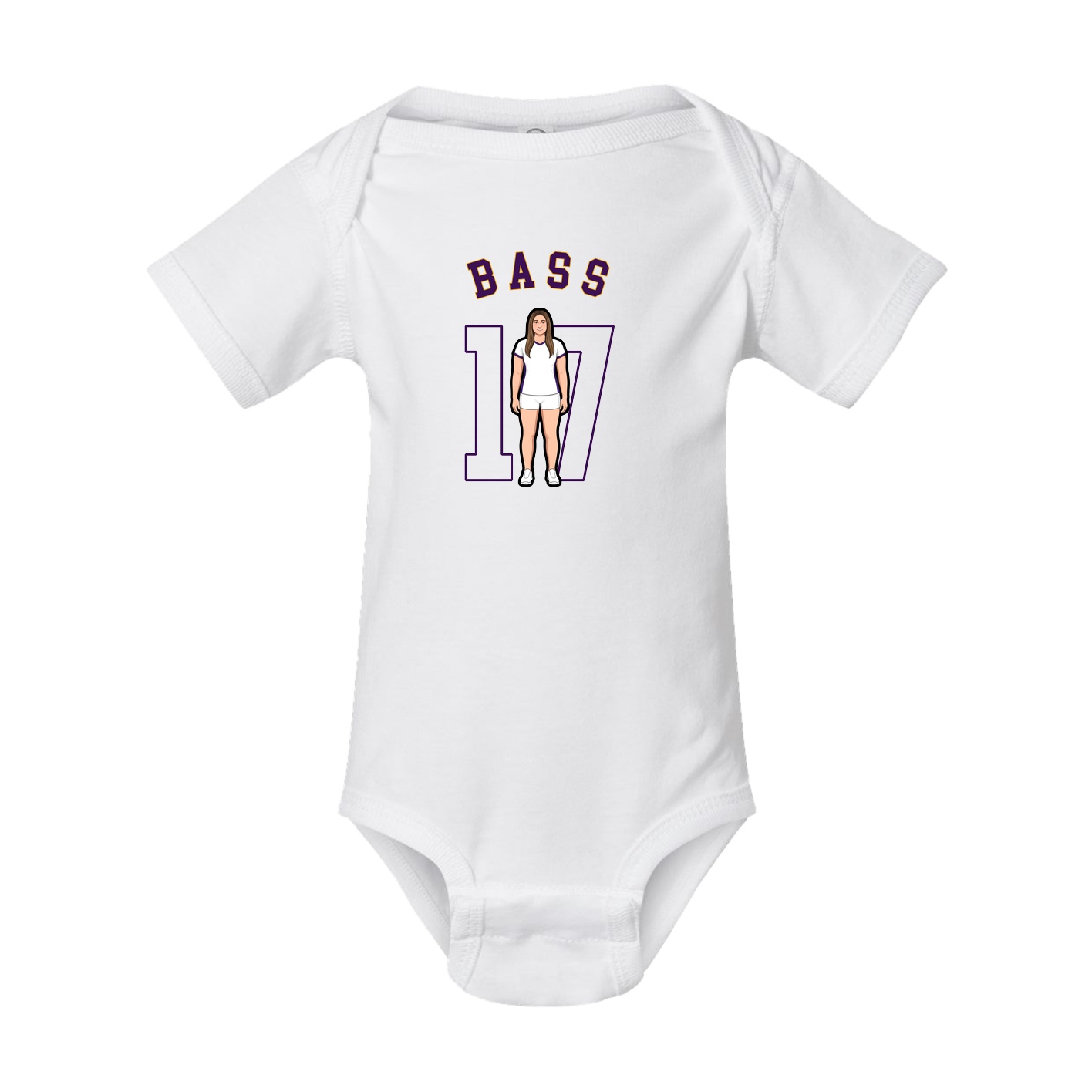 Baby Onesie — Shirsey Arch in White